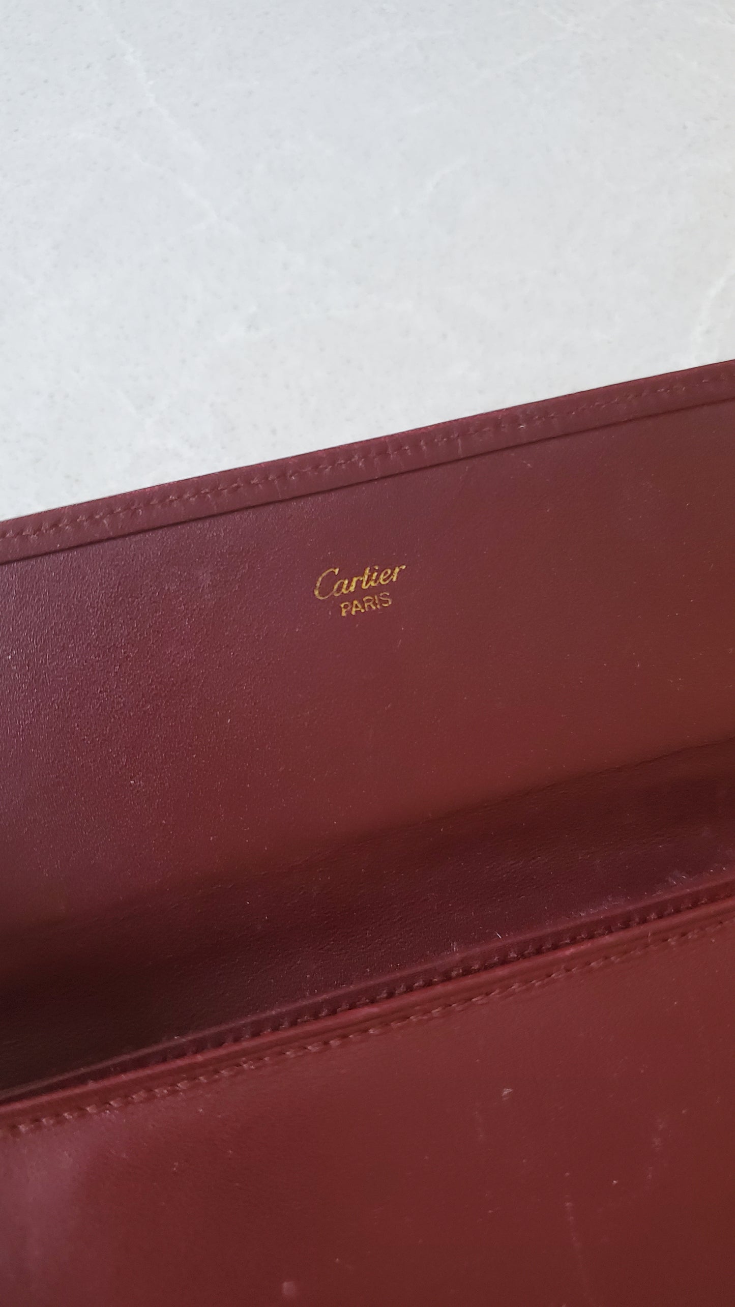 Authentic Vintage Cartier Upcycle Long Wallet on Chain