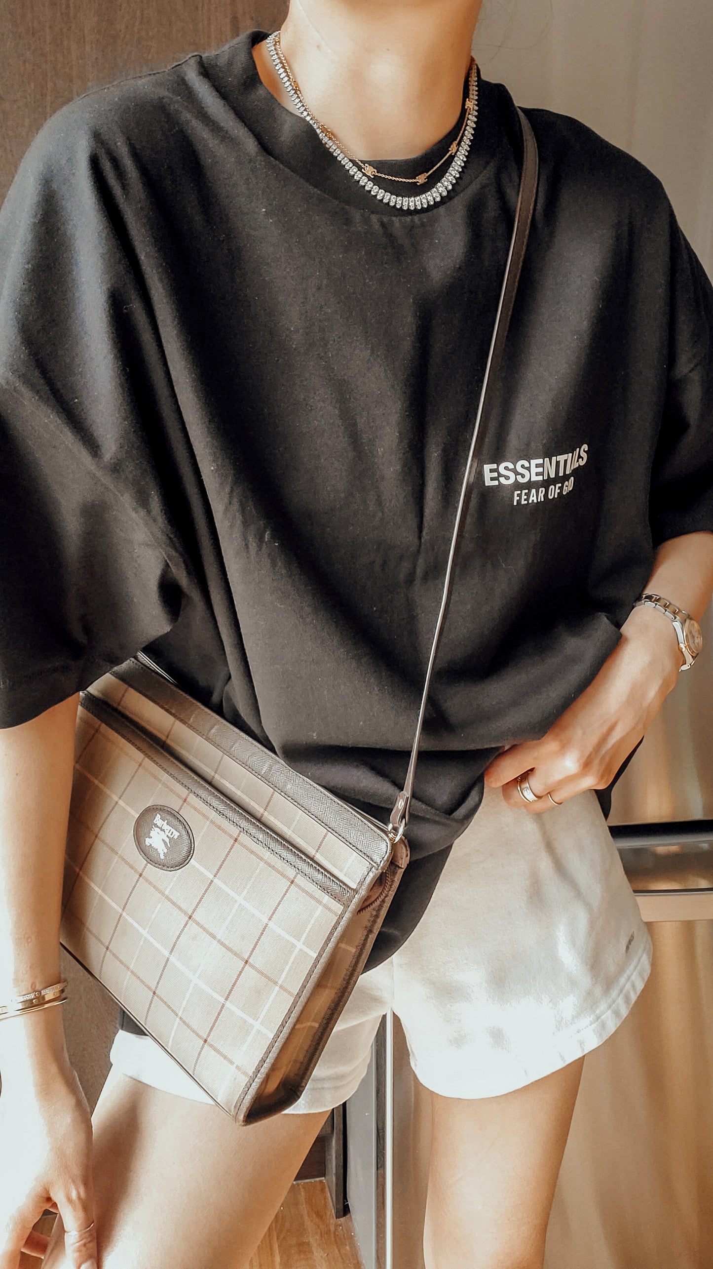 Authentic Burberry Upcycle Purse on Strap