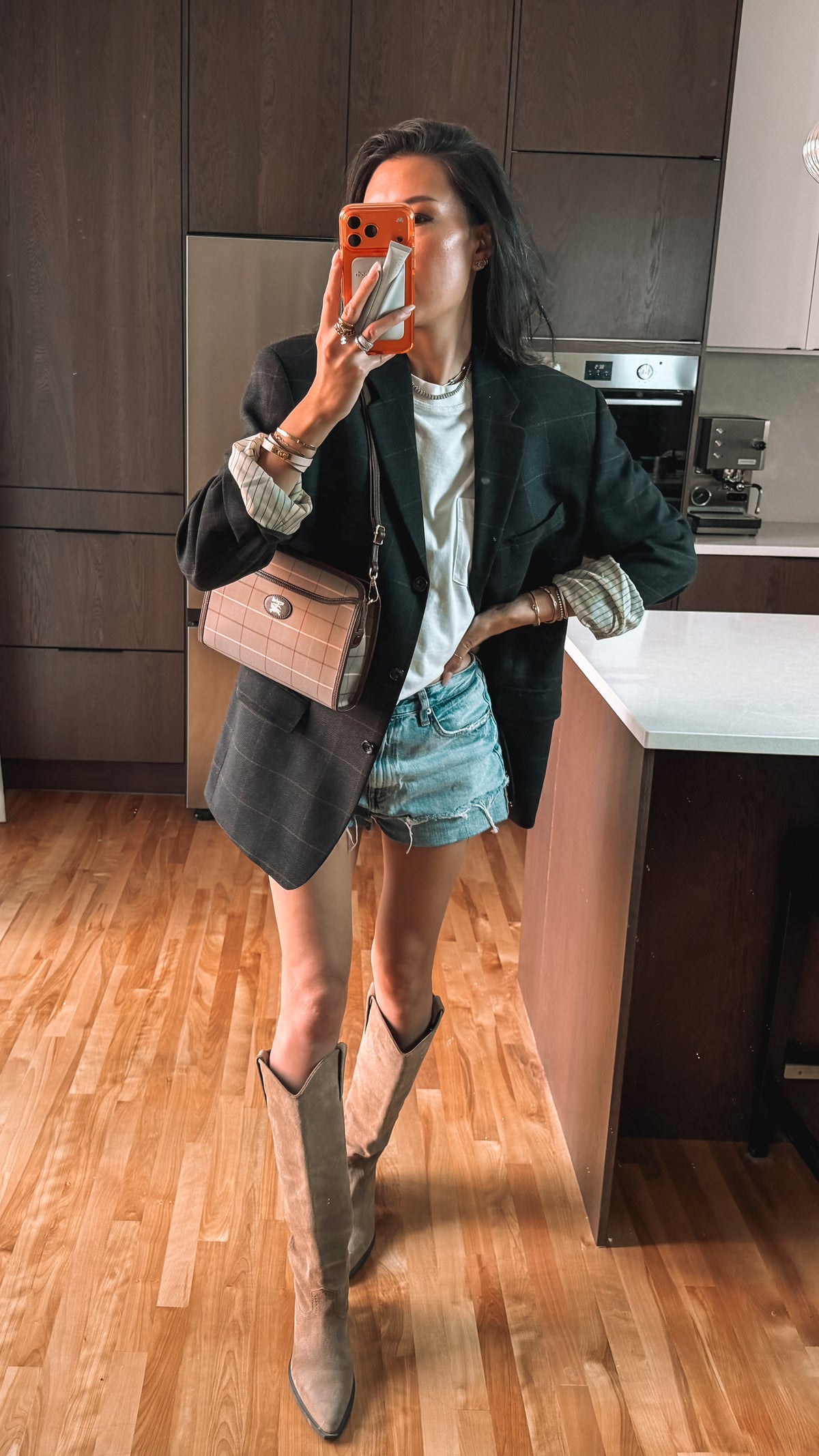 Authentic Burberry Upcycle Purse on Strap