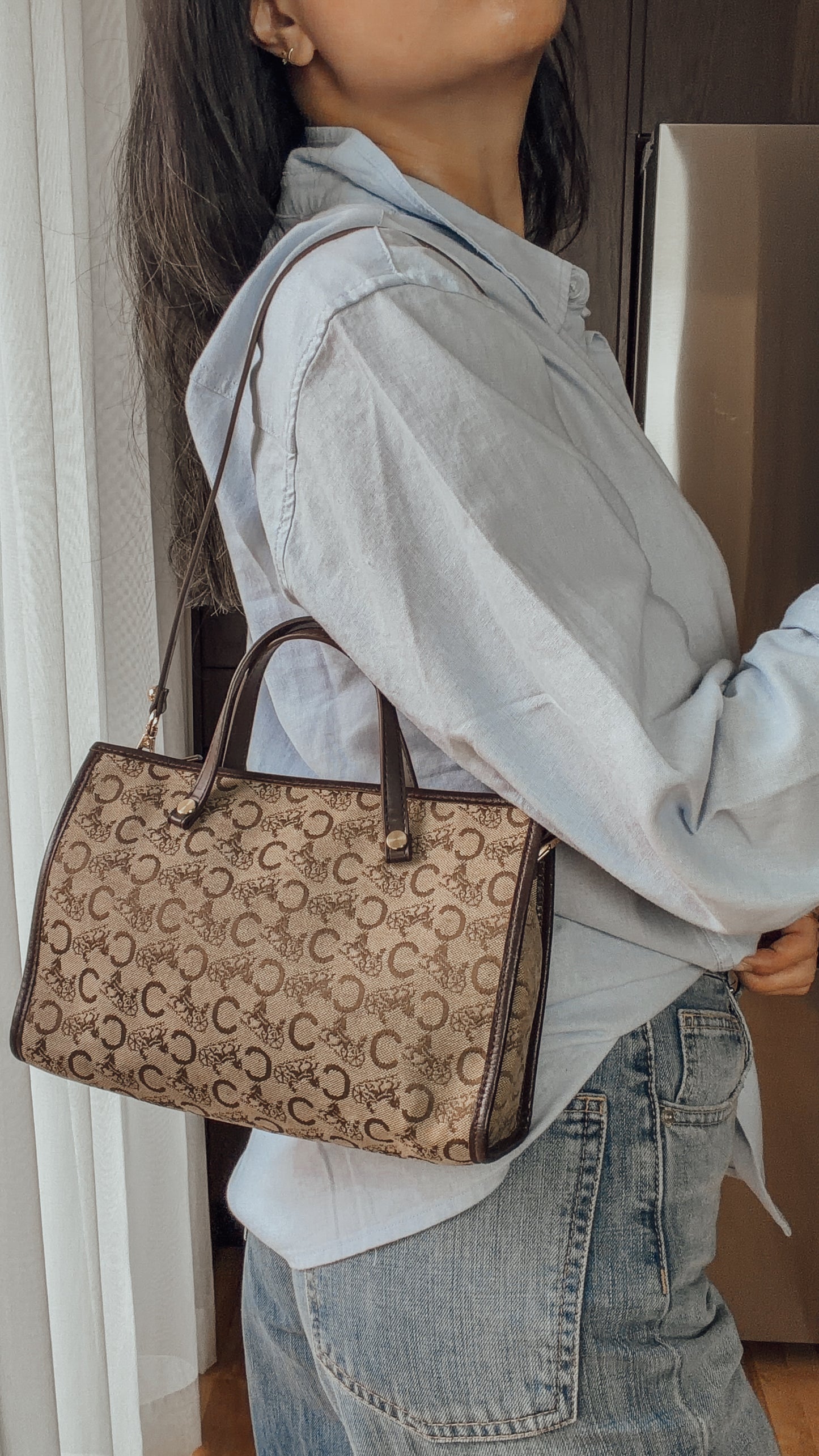 Authentic Vintage Celine Upcycle Purse with Straps