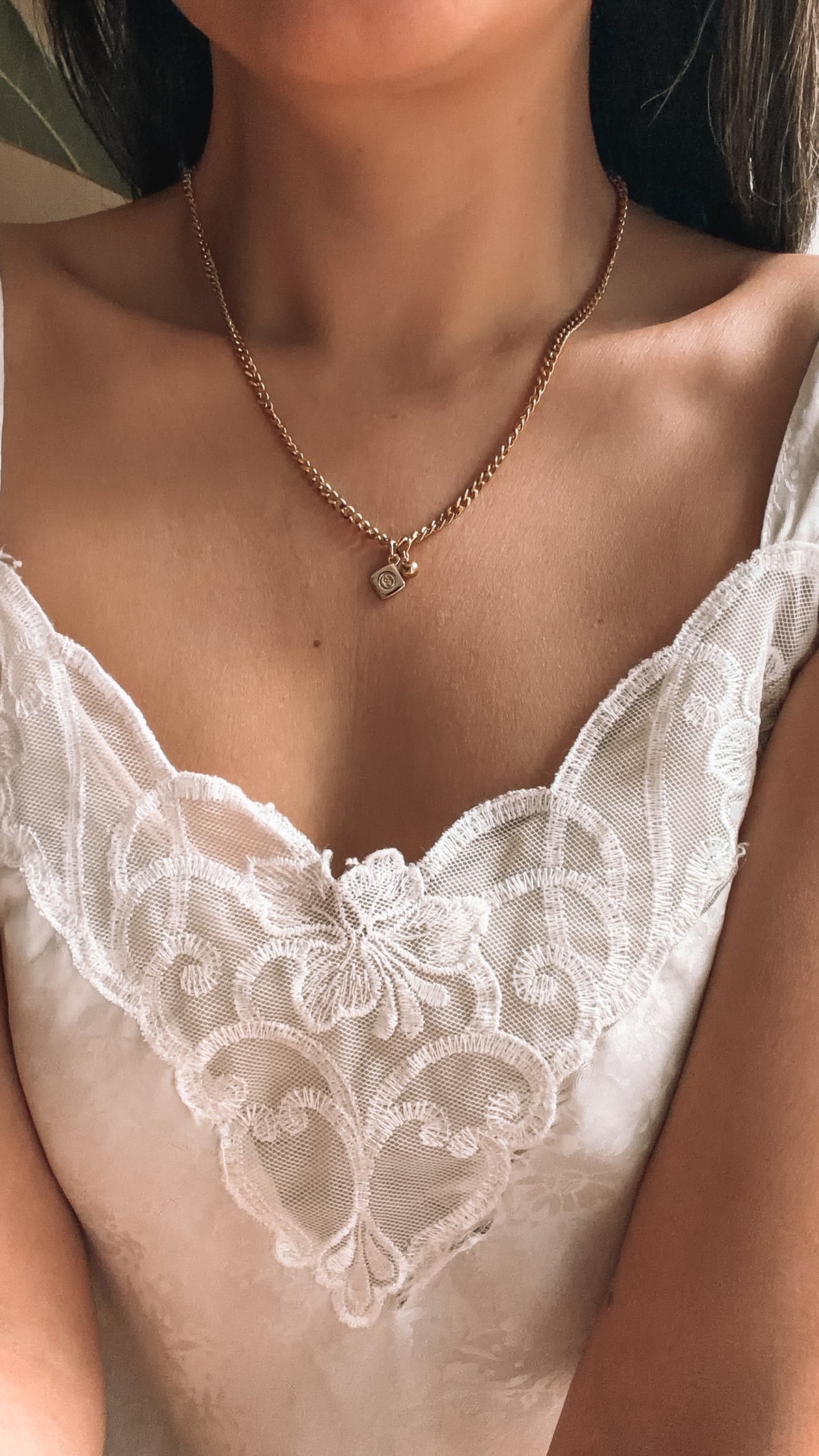 Authentic Chanel Upcycle Gold Dainty Necklace