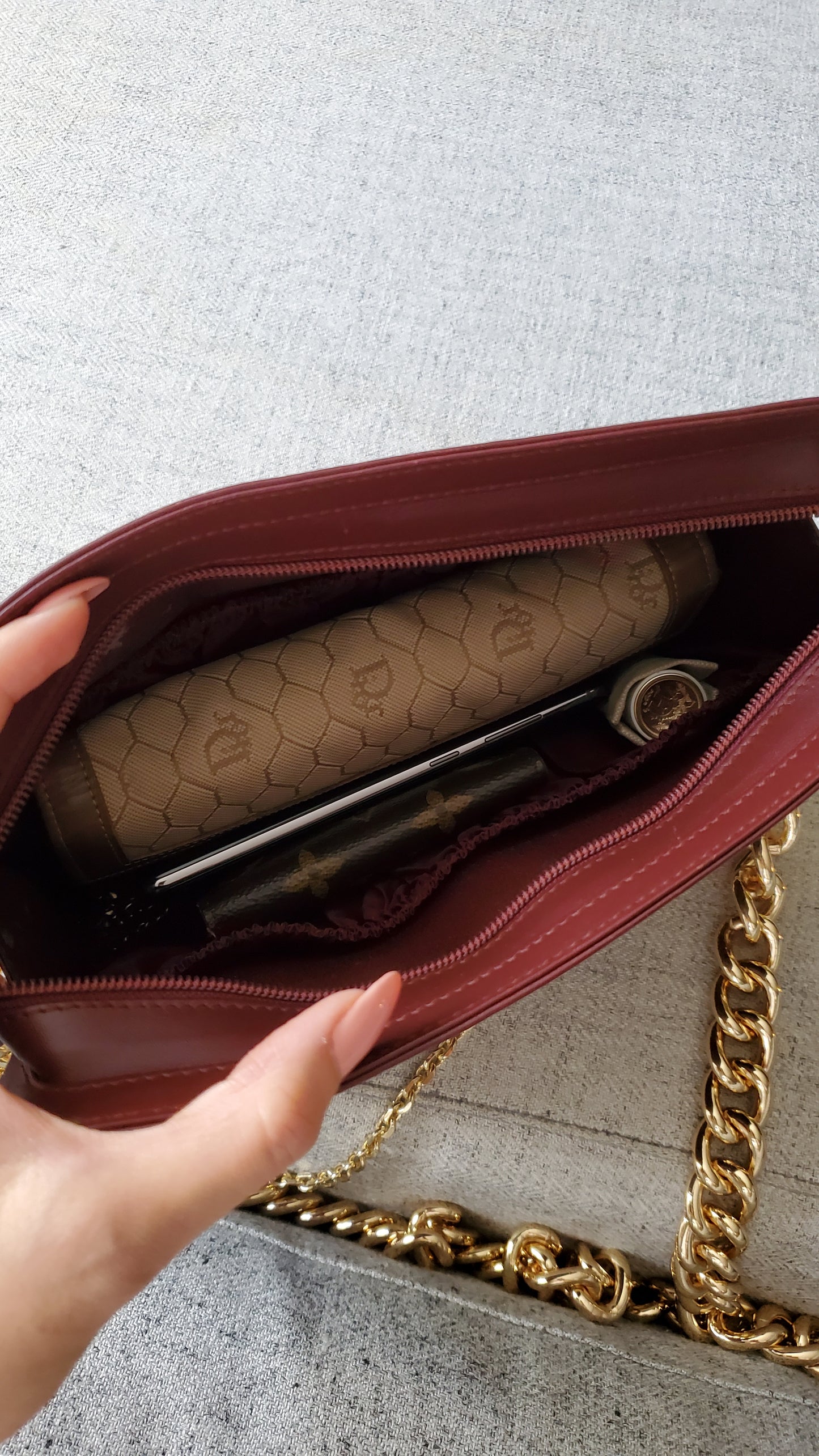 Authentic Vintage Cartier Upcycle Purse on Chains