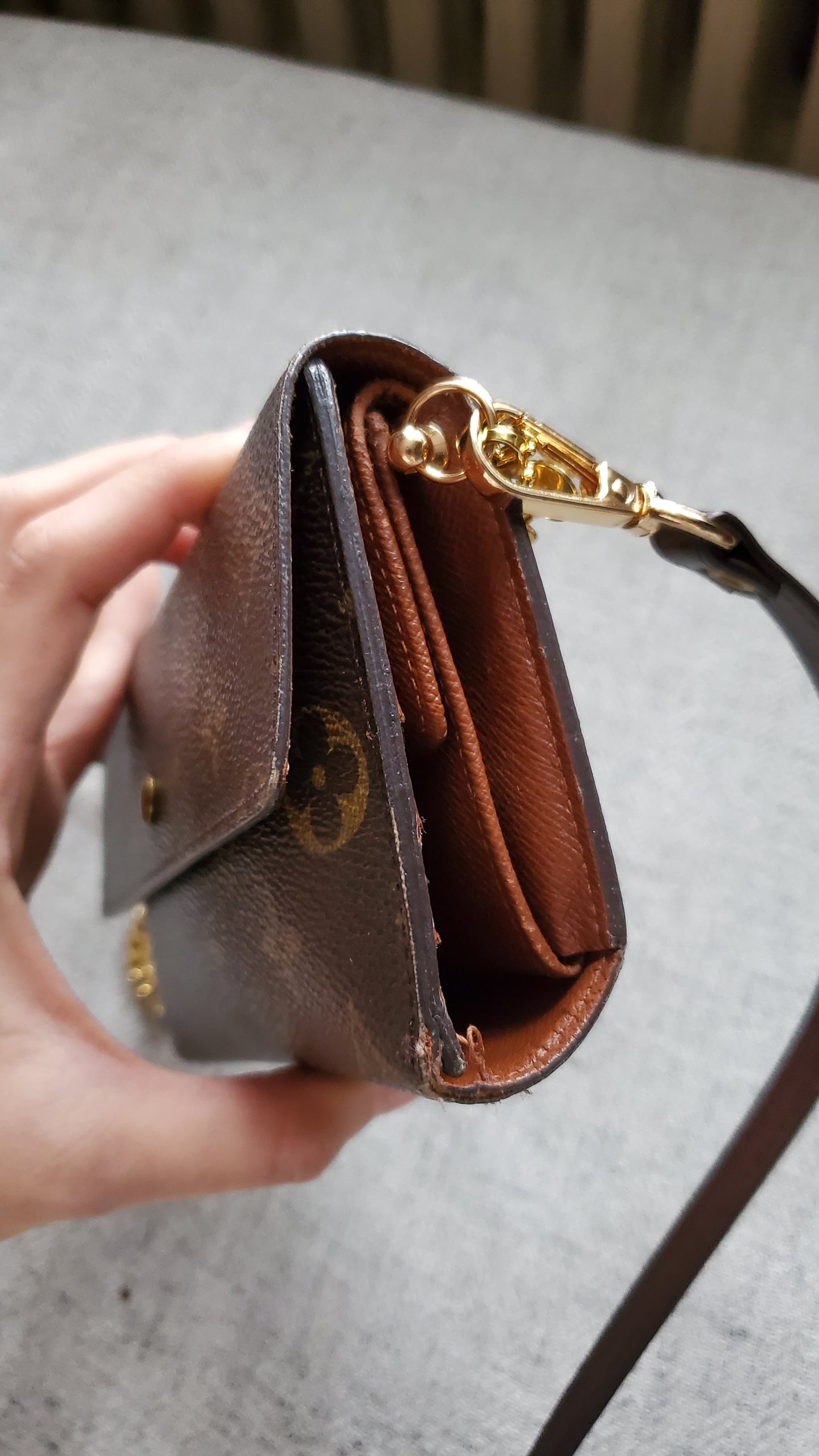 *Restock* Authentic Vintage Louis Vuitton Upcycle Long Wallet on Strap