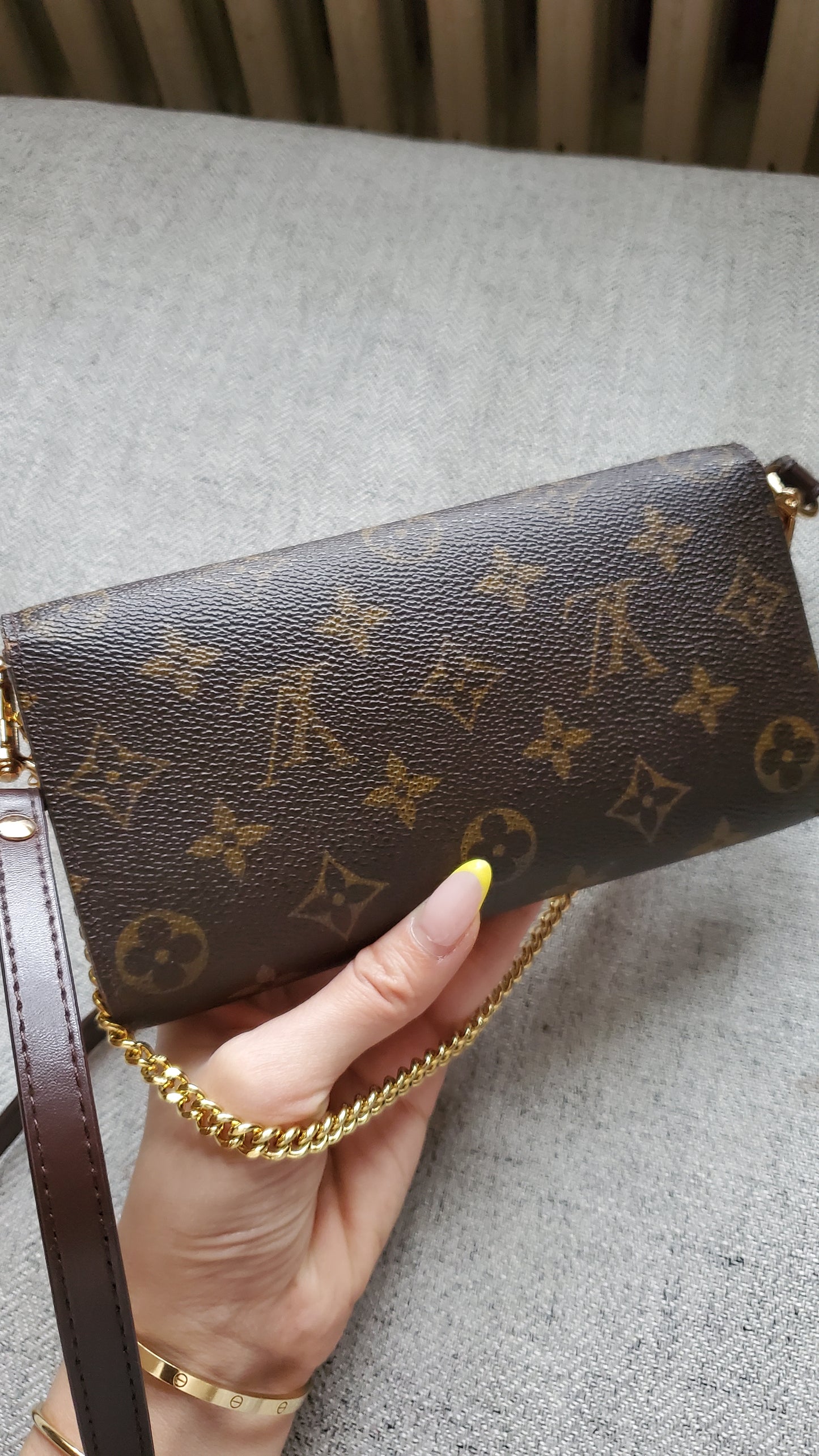 *Restock* Authentic Vintage Louis Vuitton Upcycle Long Wallet on Strap