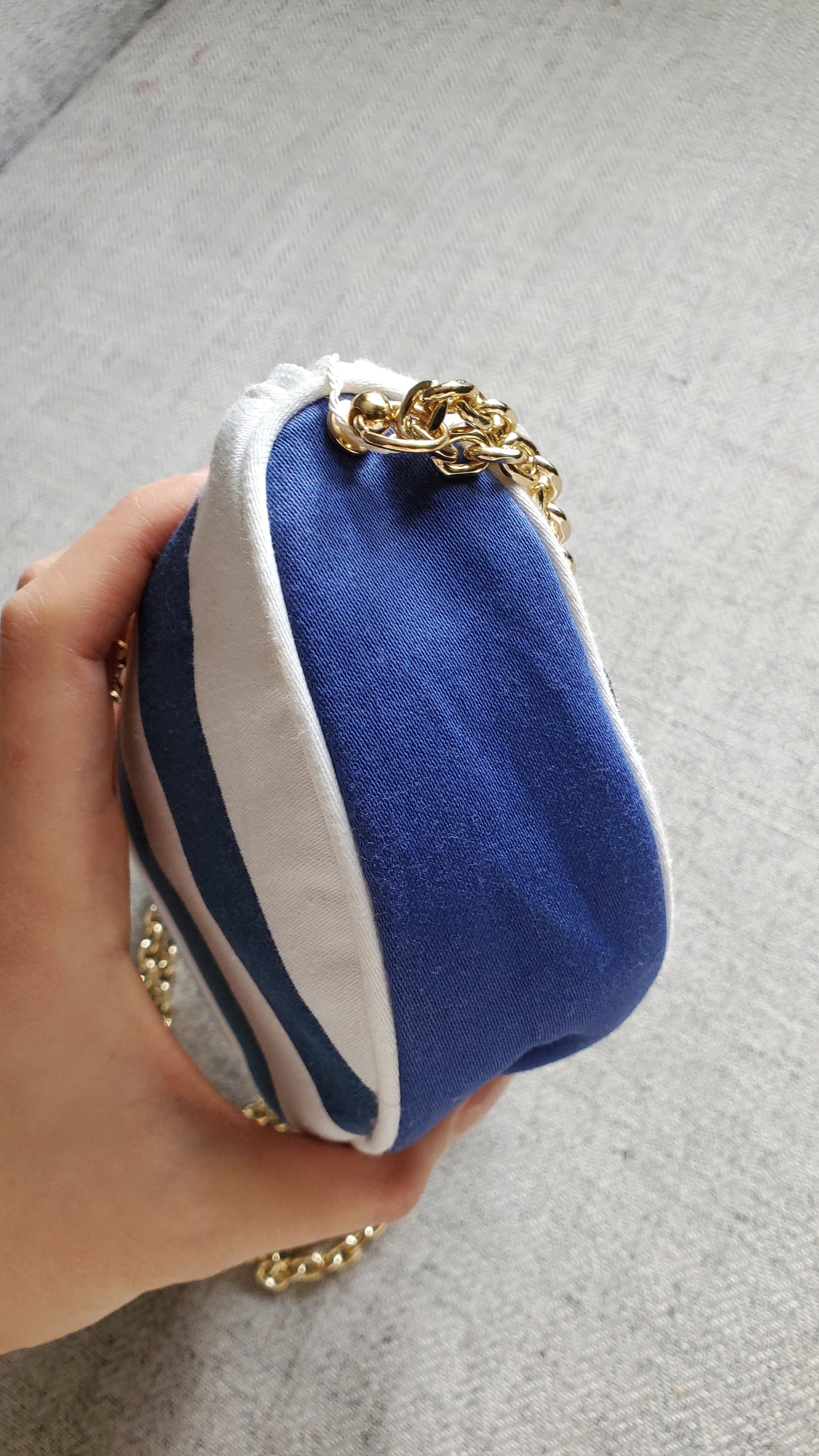 Limited Edition Authentic Dior Upcycle Vintage Beauty Pouch on Chains (with tag attached)