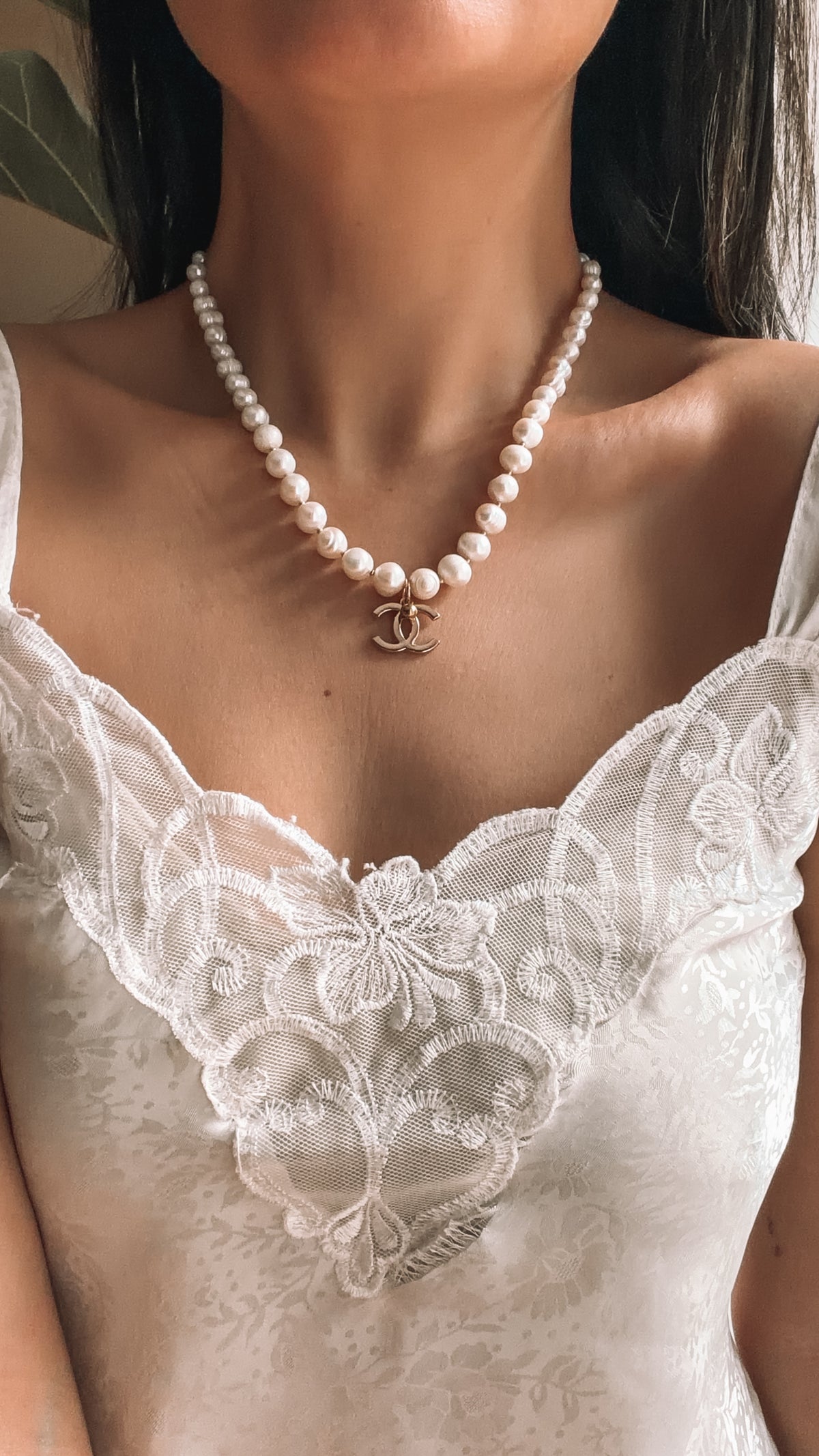 Authentic Chanel Upcycle Handmade Real Freshwater Mix Pearl Necklace