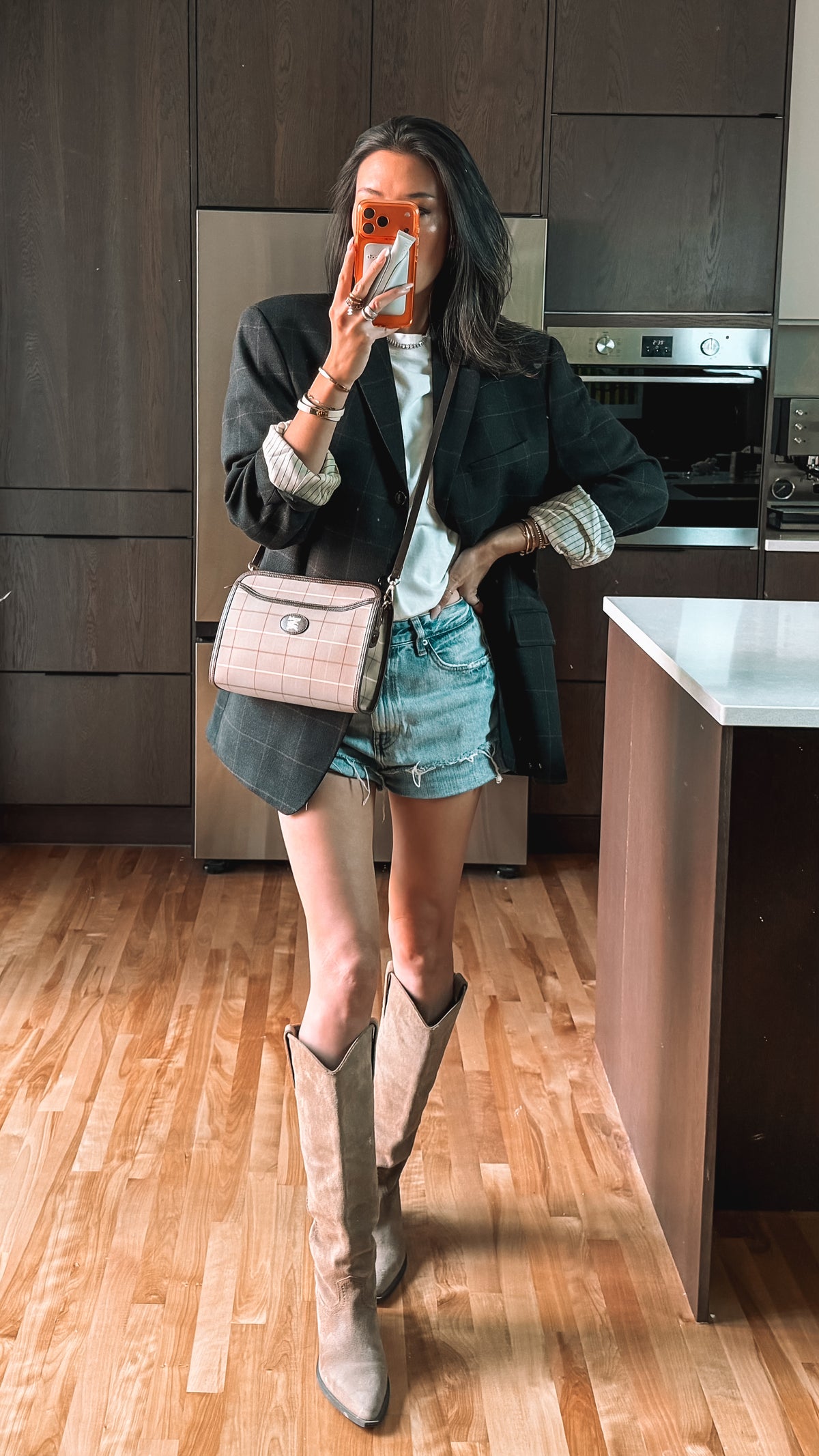 Authentic Burberry Upcycle Purse on Strap