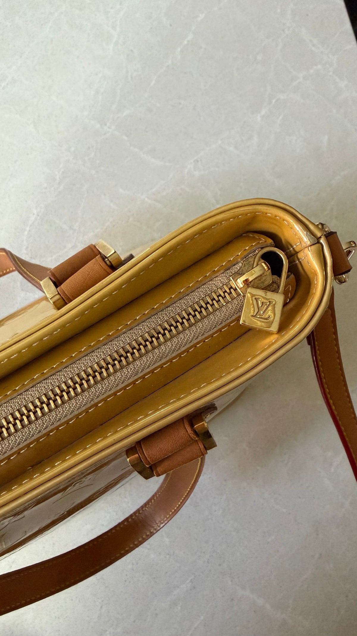 Authentic Vintage Louis Vuitton Vernis Upcycle Purse with Strap