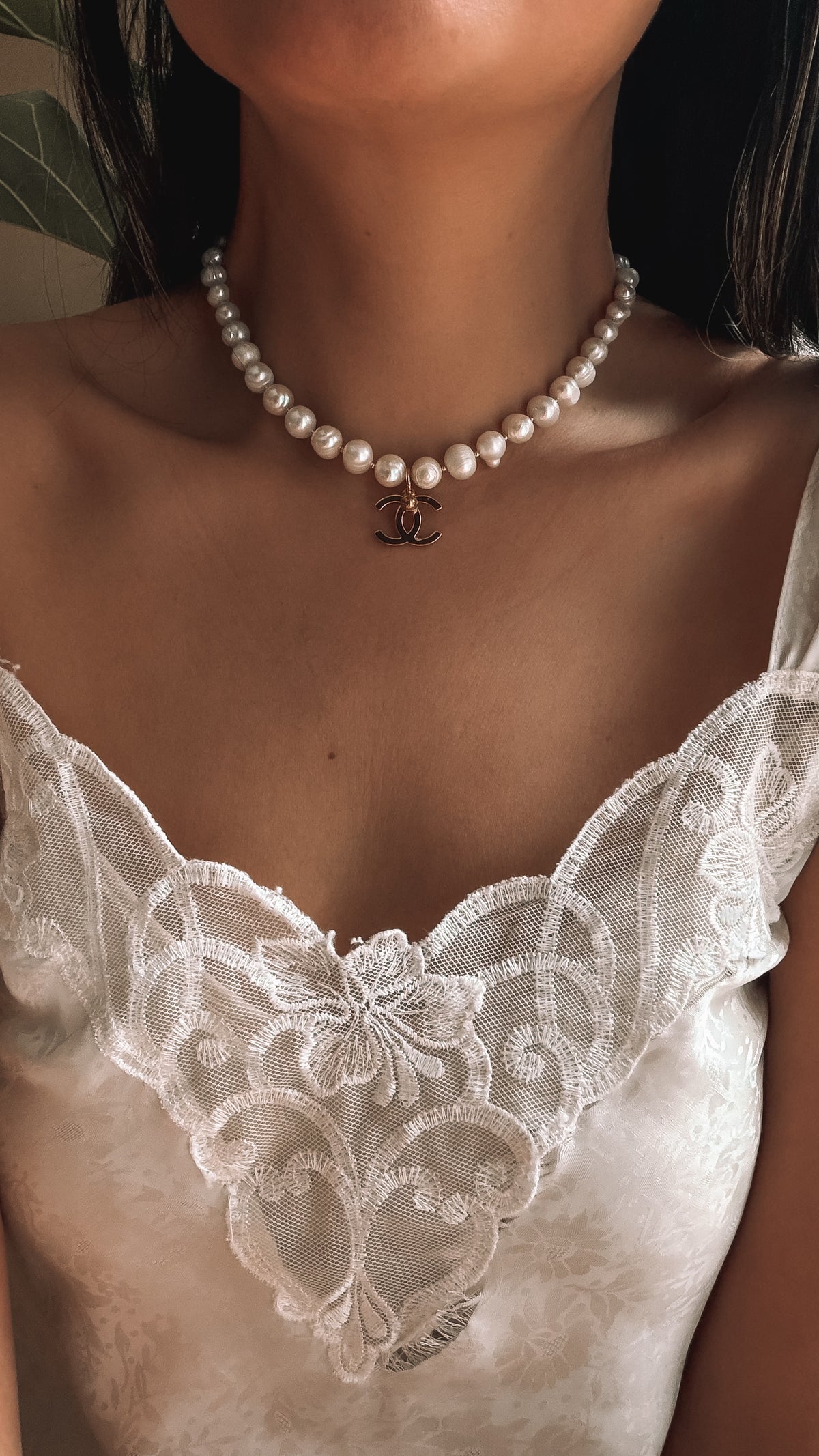 Authentic Chanel Upcycle Handmade Real Freshwater Mix Pearl Necklace