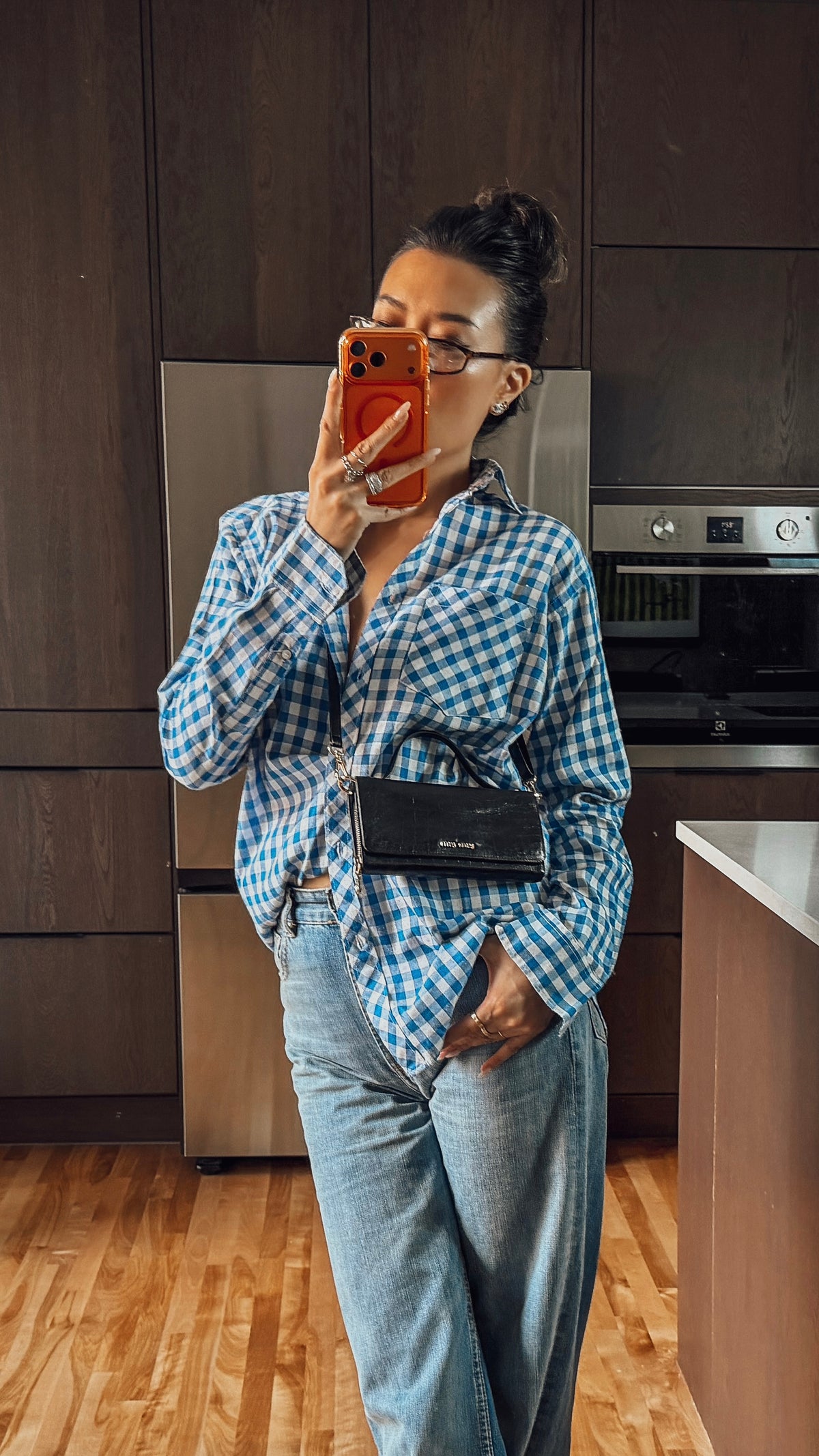 Authentic Miu Miu Upcycle Black Wallet with Straps