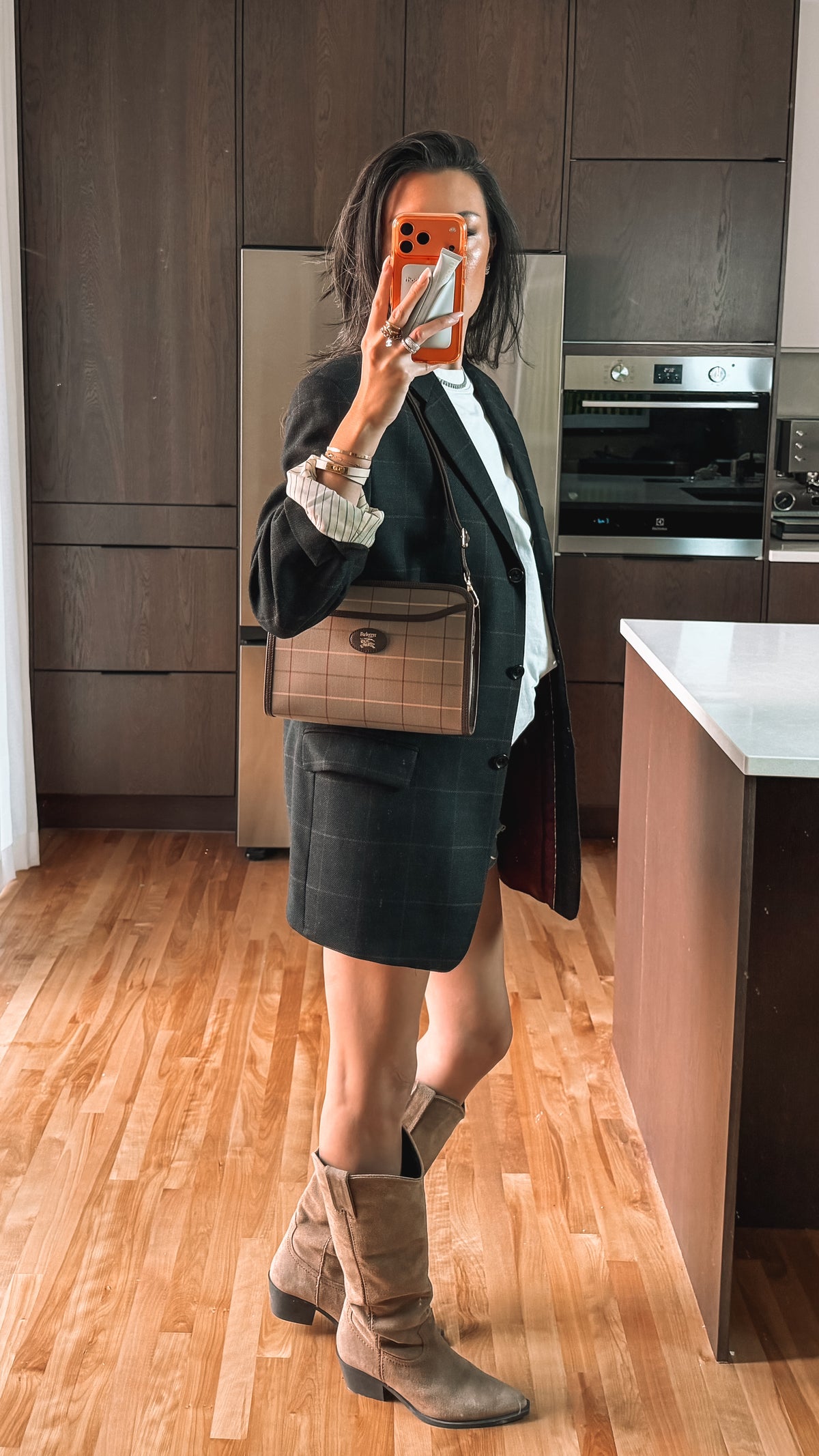 Authentic Burberry Upcycle Purse on Strap