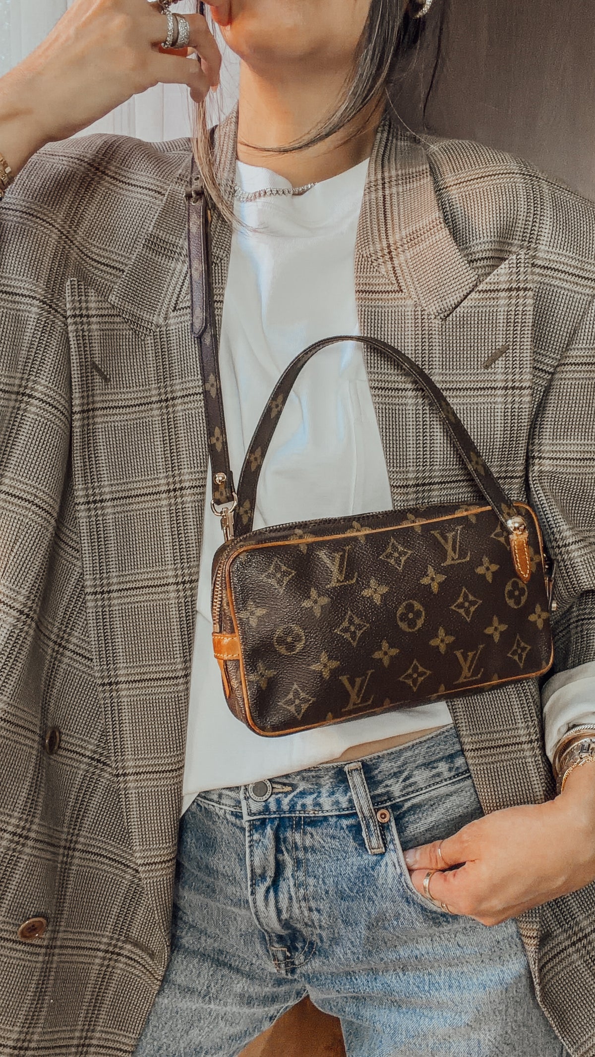 Authentic Vintage Louis Vuitton Upcycle Purse with Straps