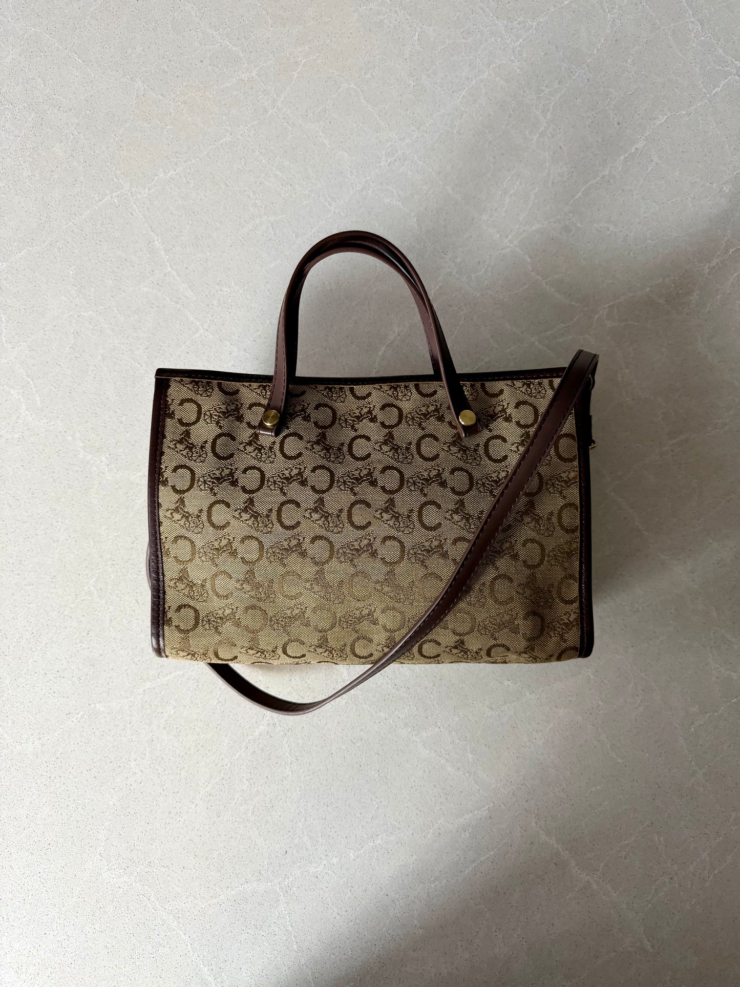 Authentic Vintage Celine Upcycle Purse with Straps