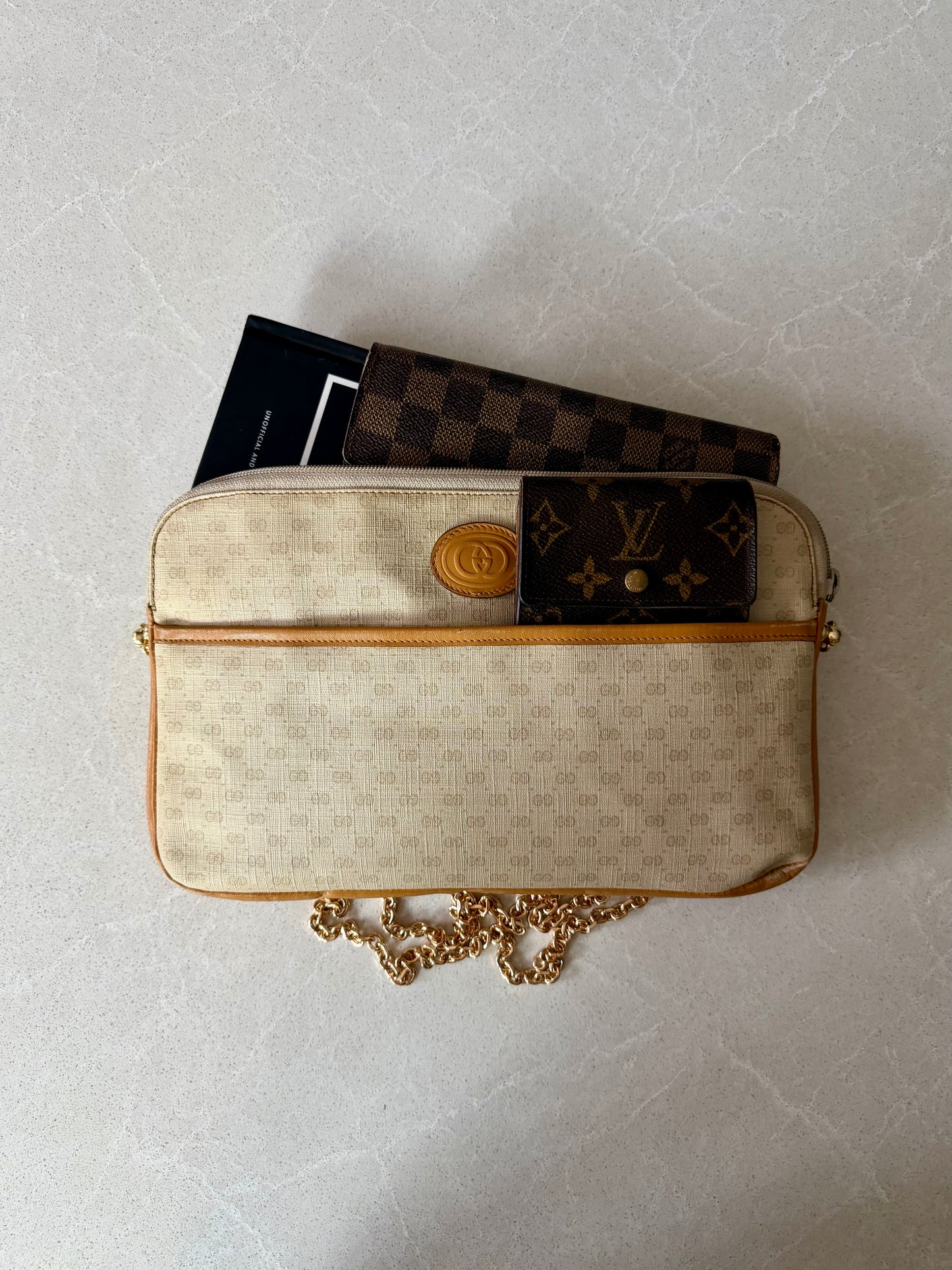 Authentic Gucci Upcycle Purse with Versatile Chain