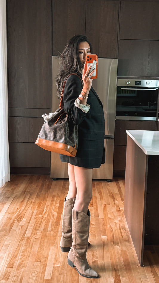 Authentic vintage Louis Vuitton Brown Monogram Bucket Bag