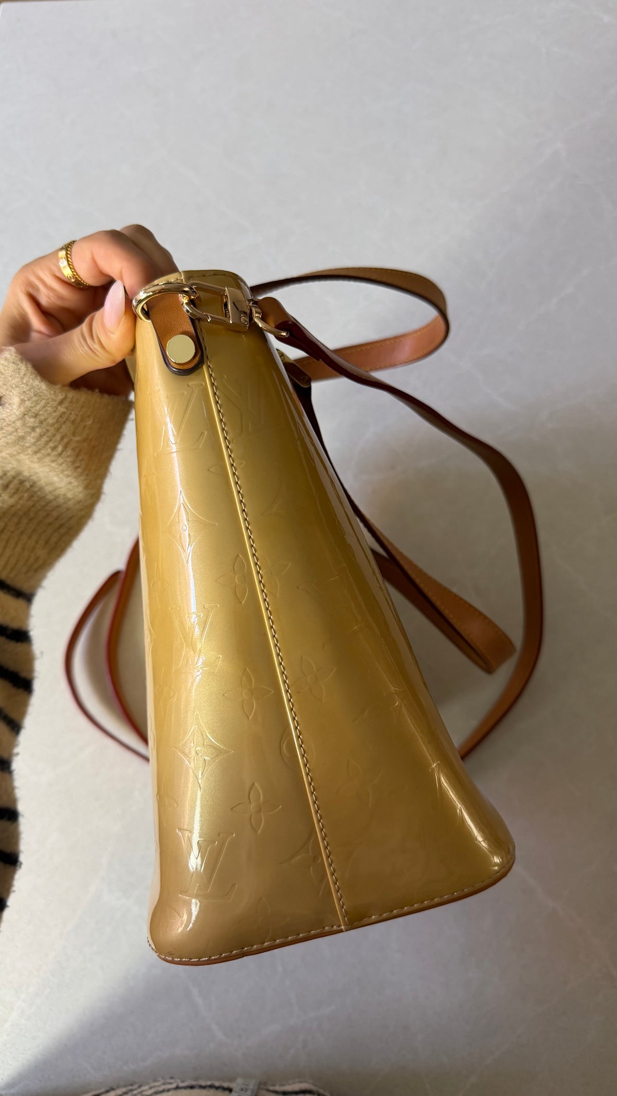Authentic Vintage Louis Vuitton Vernis Upcycle Purse with Strap