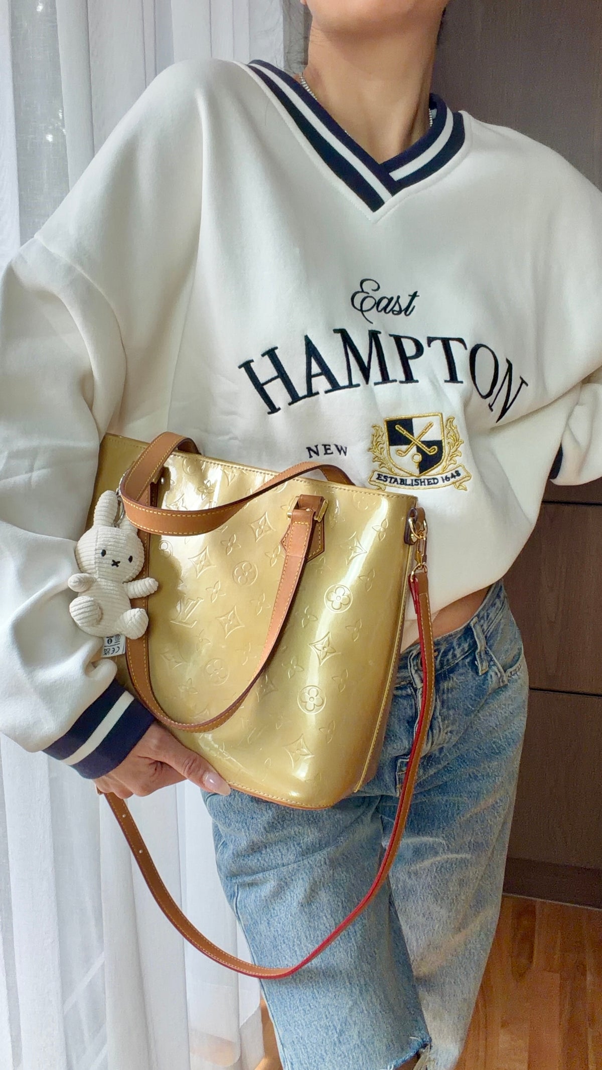 Authentic Vintage Louis Vuitton Vernis Upcycle Purse with Strap