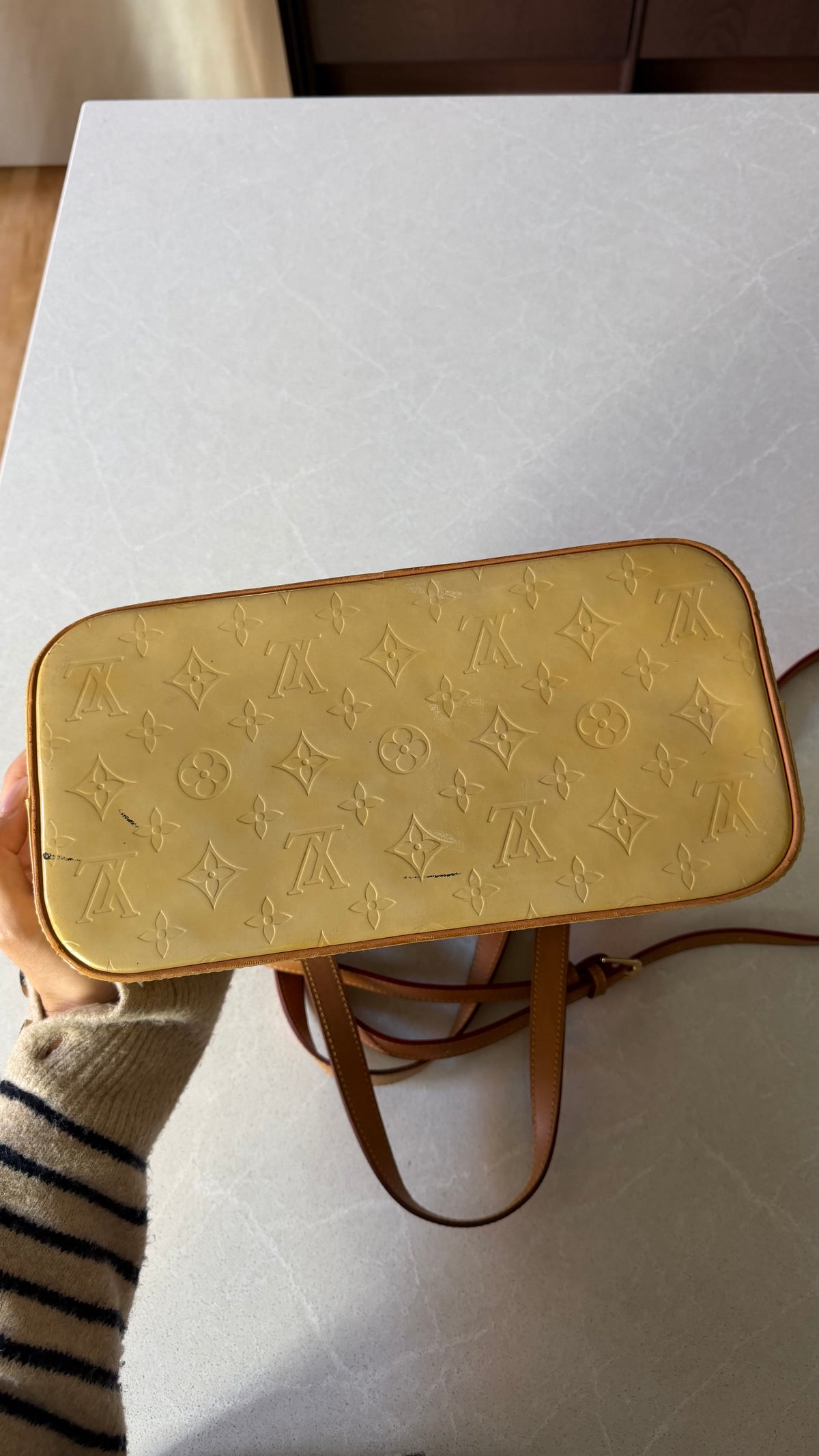 Authentic Vintage Louis Vuitton Vernis Upcycle Purse with Strap