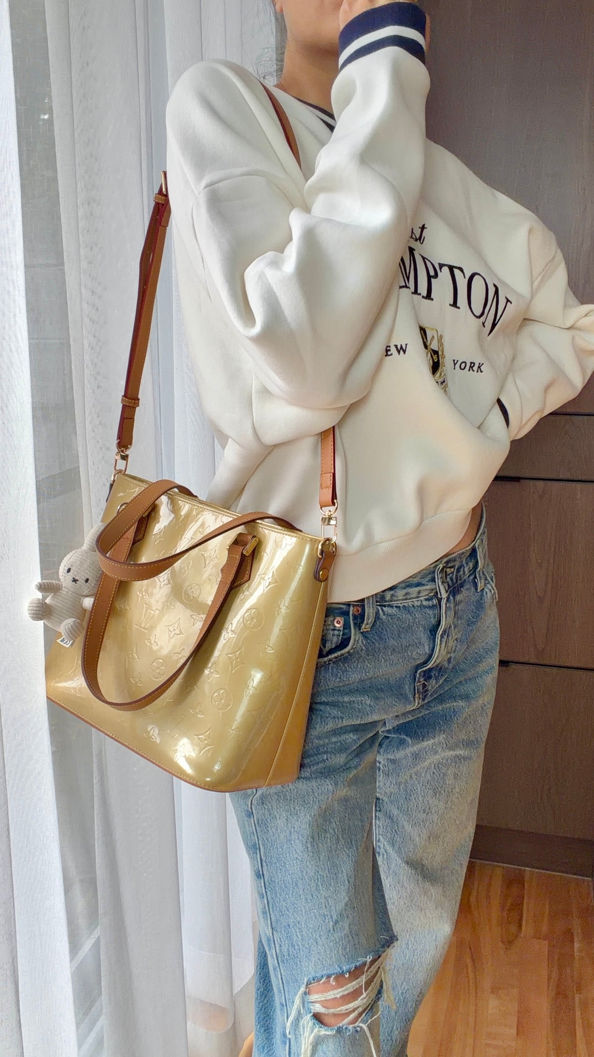 Authentic Vintage Louis Vuitton Vernis Upcycle Purse with Strap