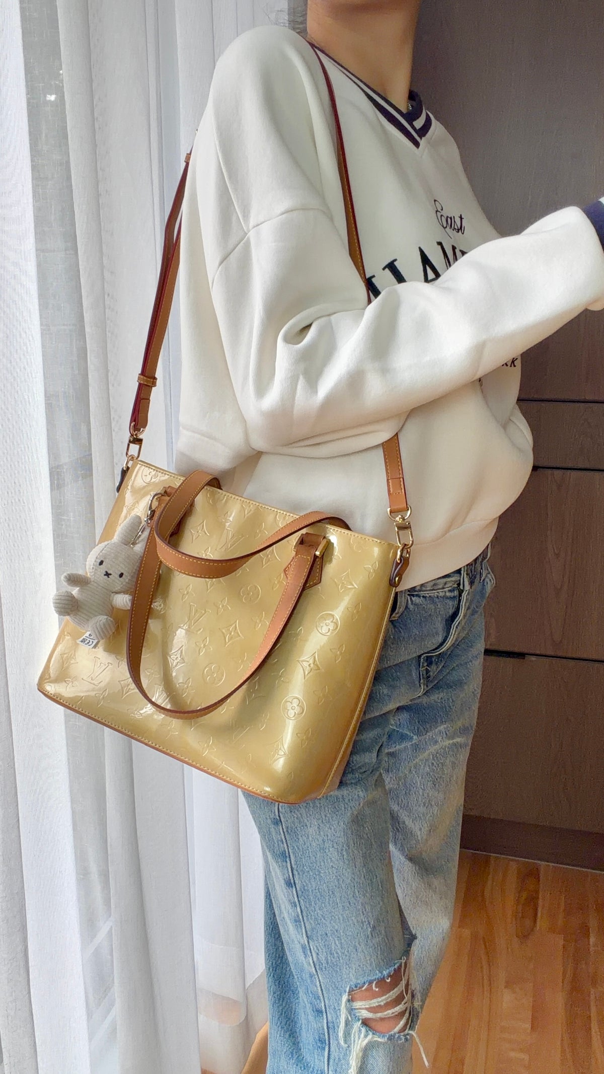 Authentic Vintage Louis Vuitton Vernis Upcycle Purse with Strap