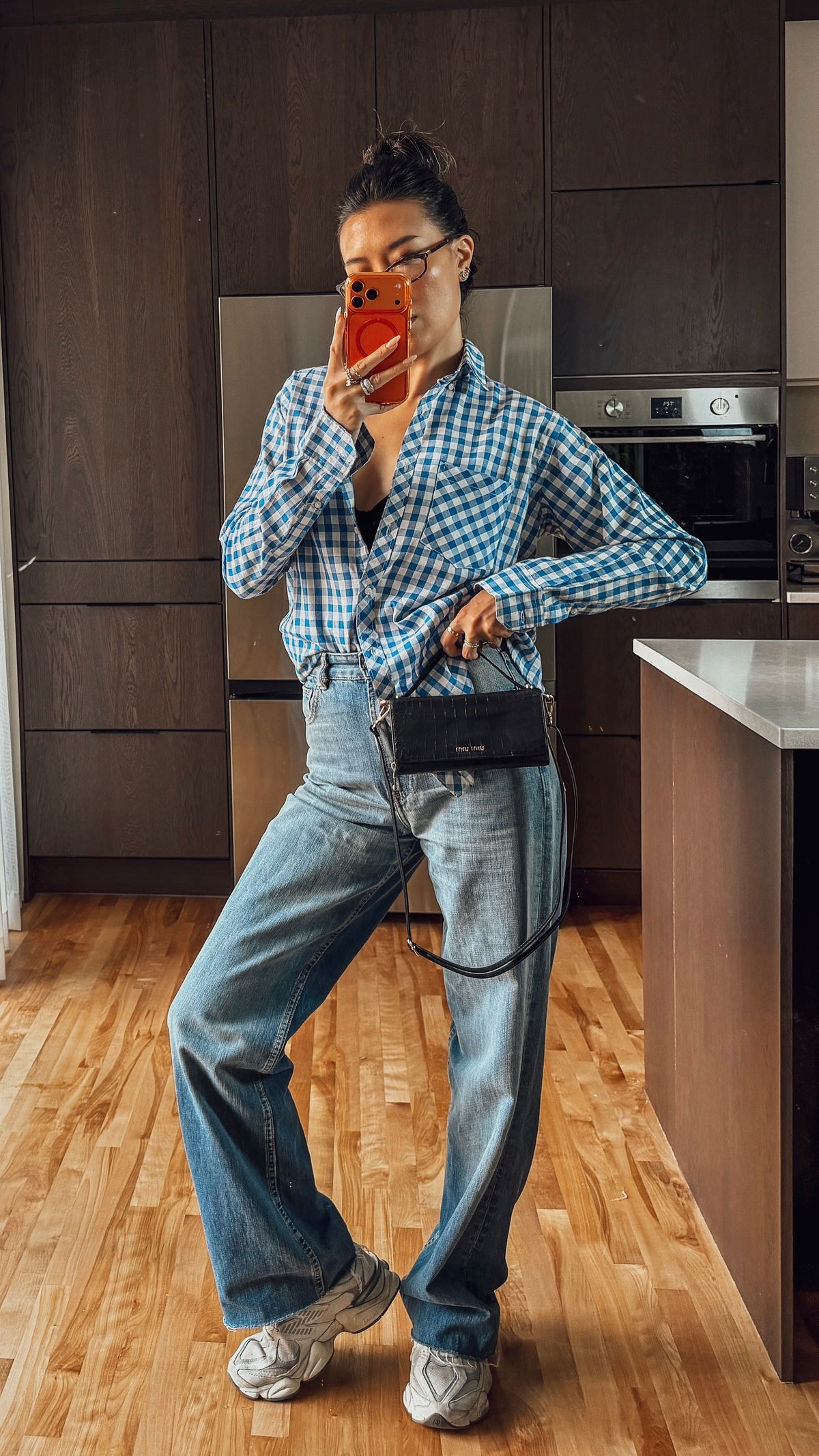 Authentic Miu Miu Upcycle Black Wallet with Straps