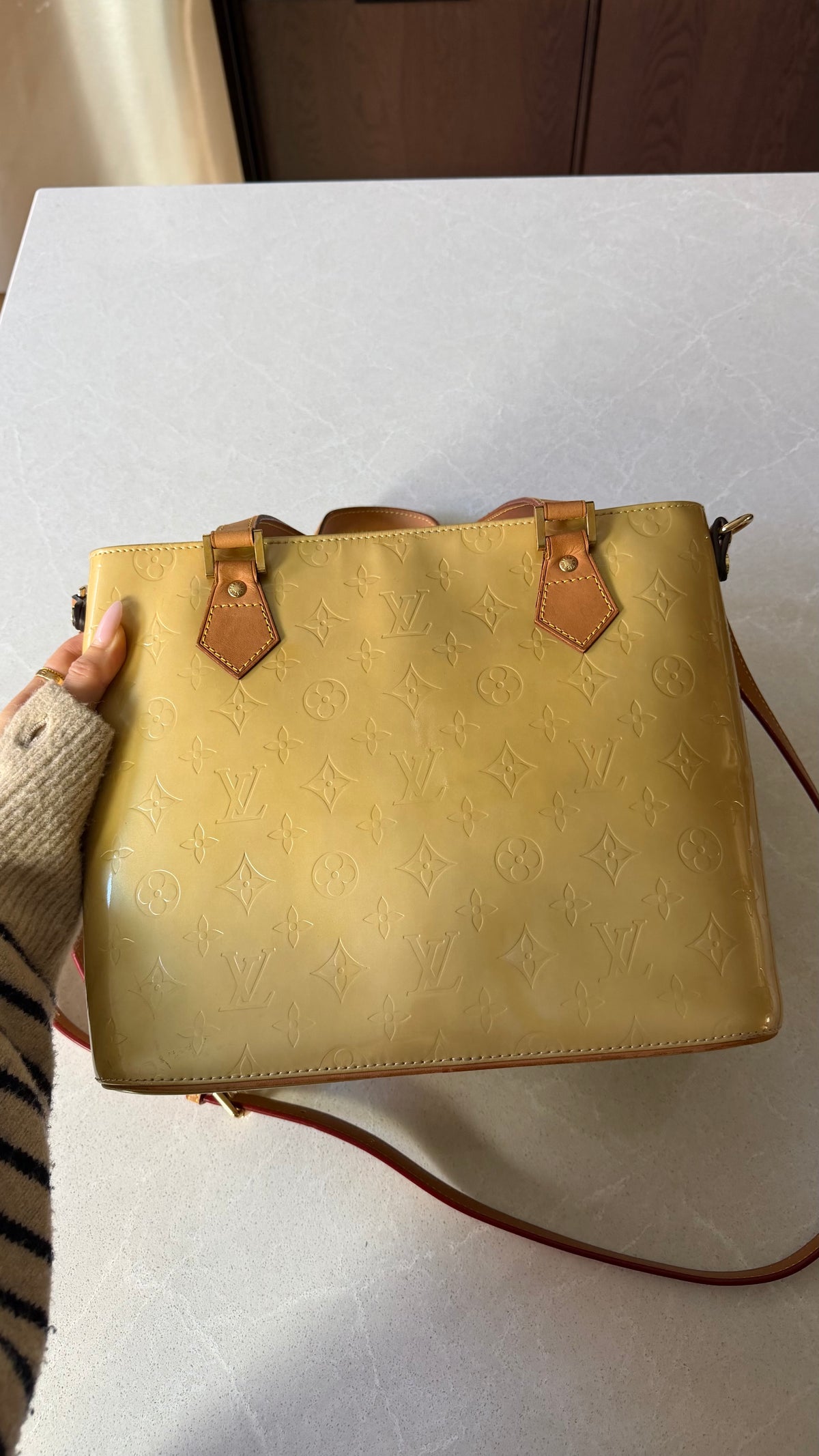 Authentic Vintage Louis Vuitton Vernis Upcycle Purse with Strap
