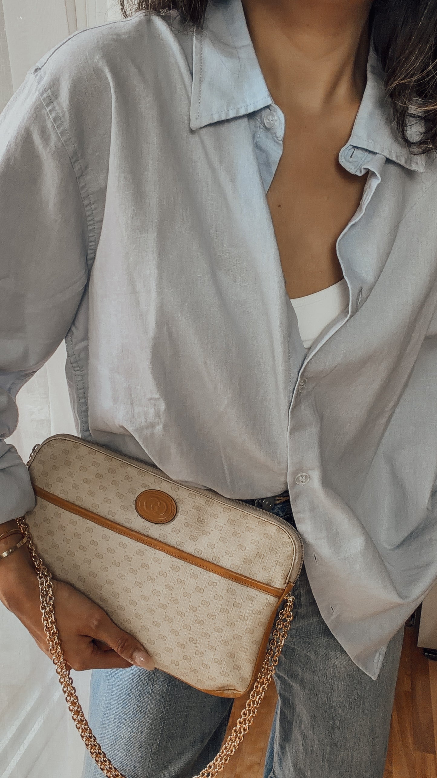 Authentic Gucci Upcycle Purse with Versatile Chain