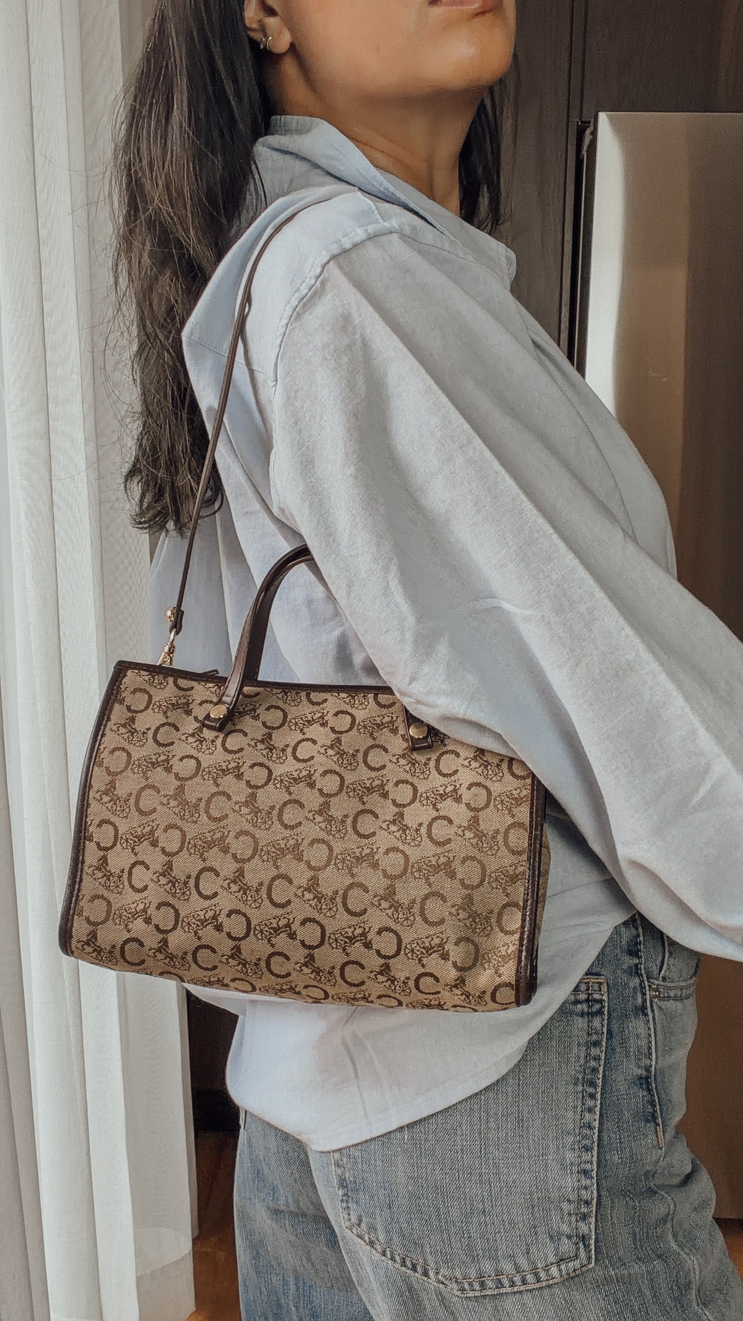 Authentic Vintage Celine Upcycle Purse with Straps