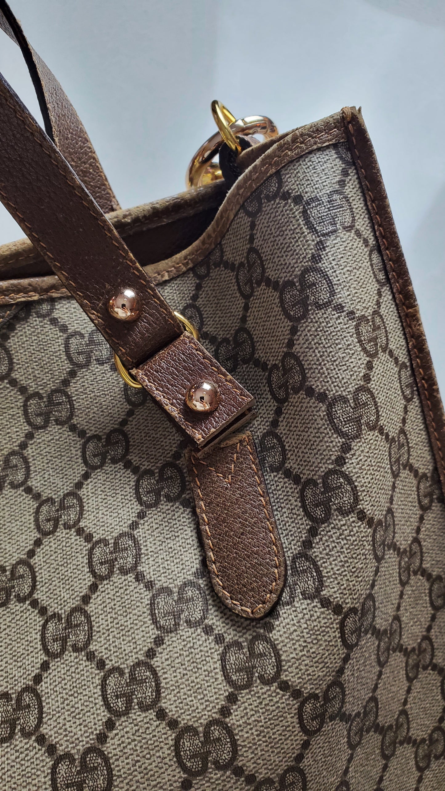 Authentic Vintage Gucci Upcycle Shoulder Purse with Handle Straps