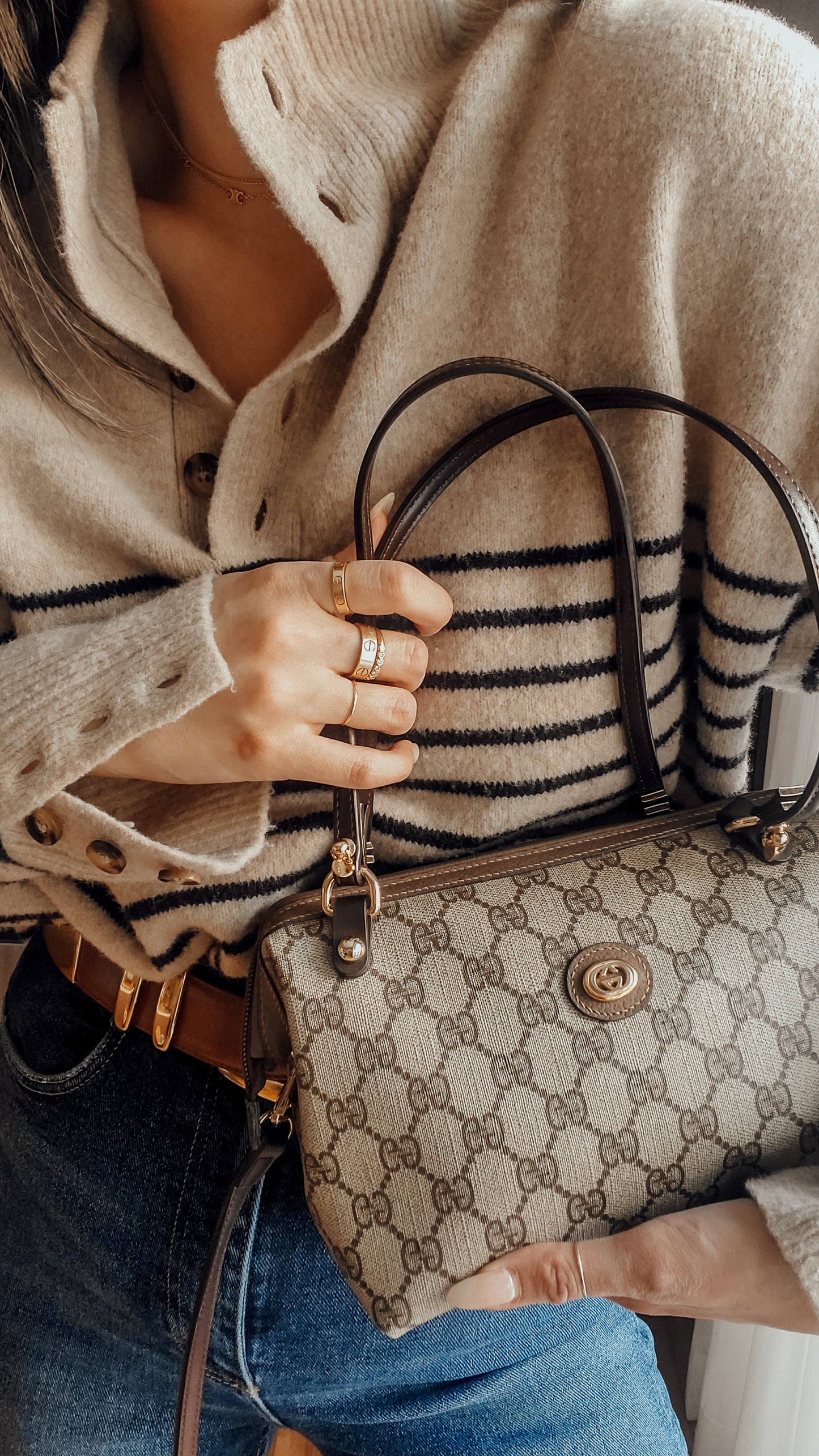 Authentic Vintage Gucci Upcycle Purse with Straps