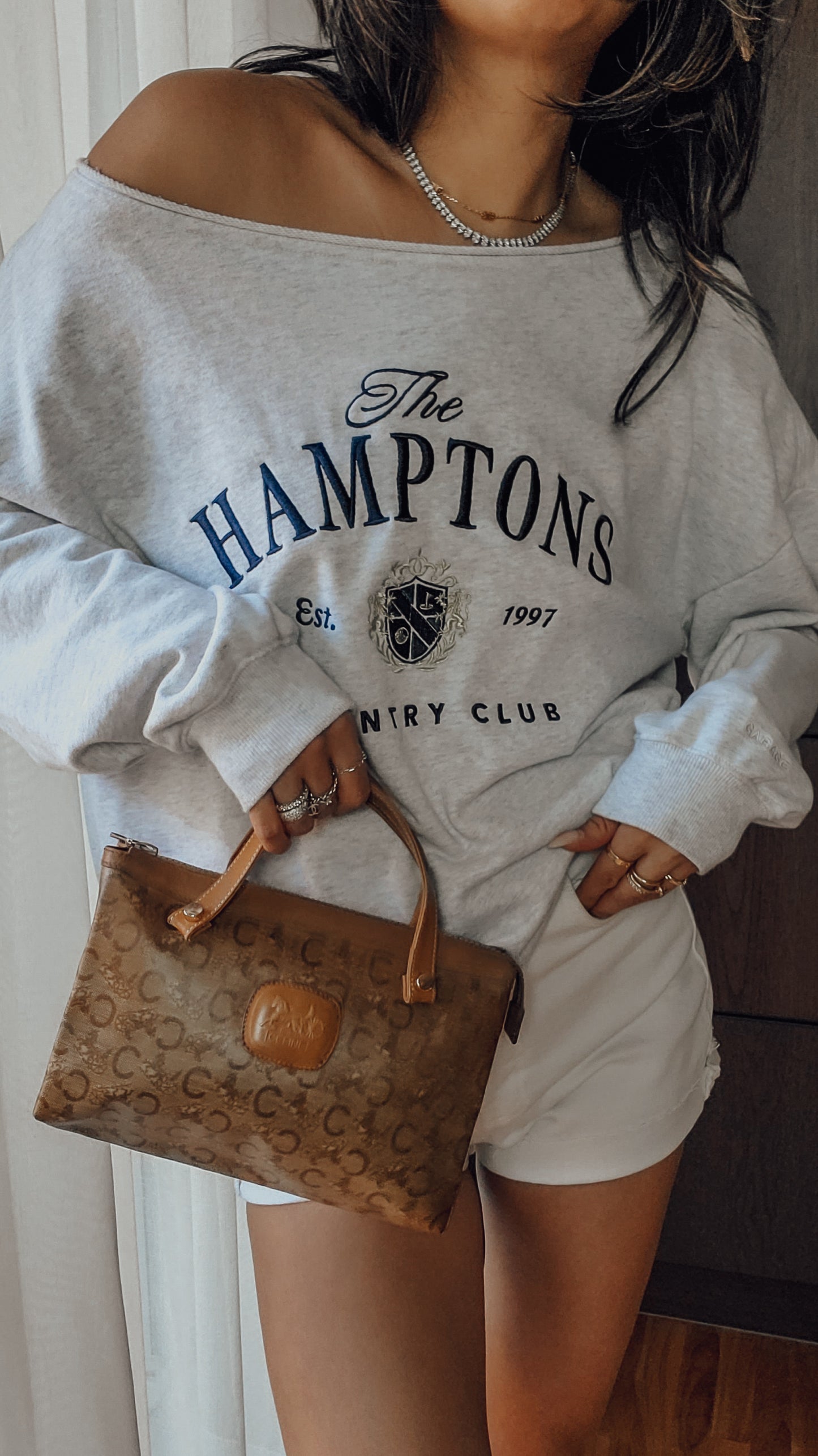 Authentic Vintage Celine Upcycle Tan Purse with Handle Straps