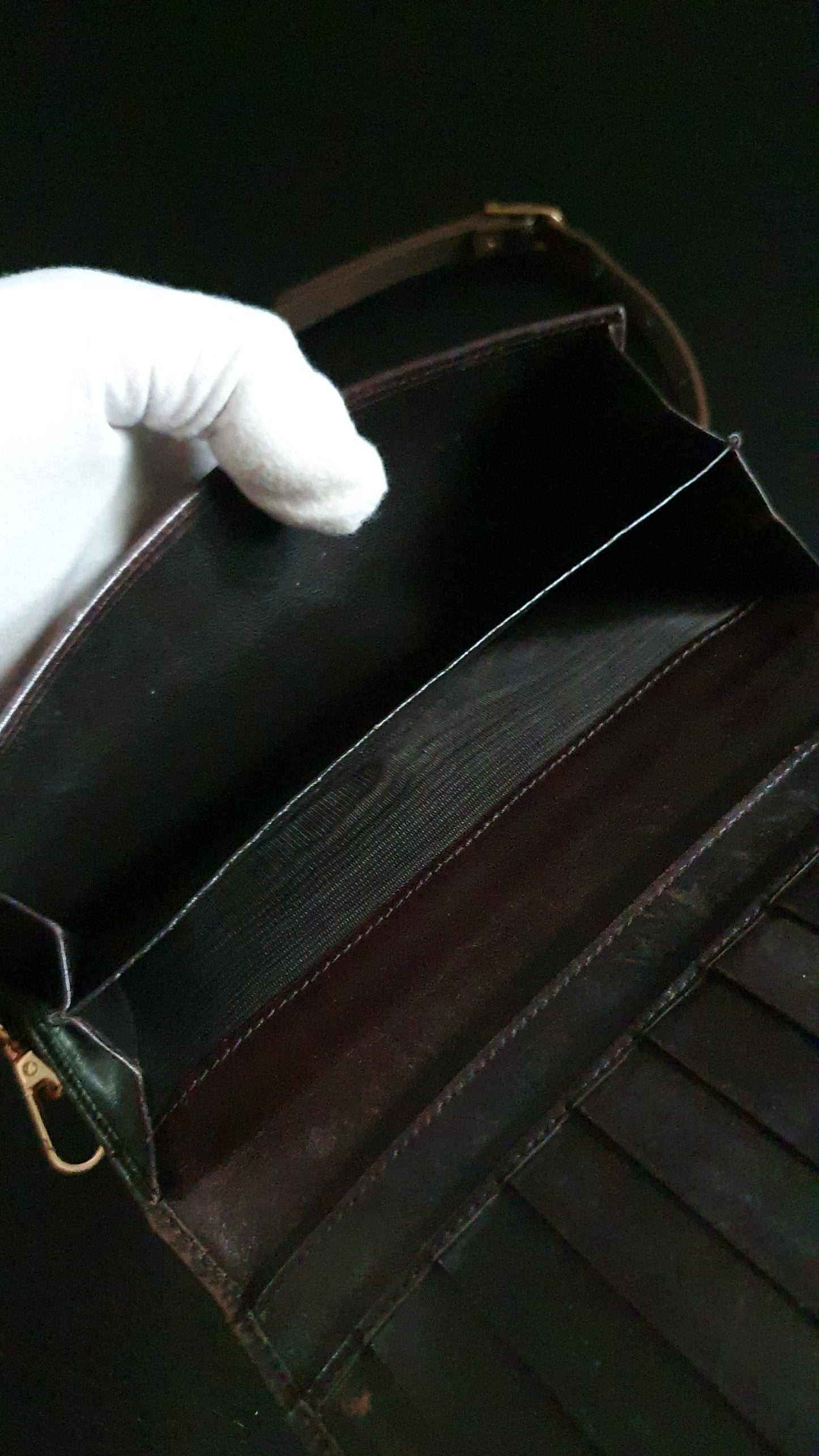 Authentic Gucci Upcycle Brown Wallet with Shoulder Strap