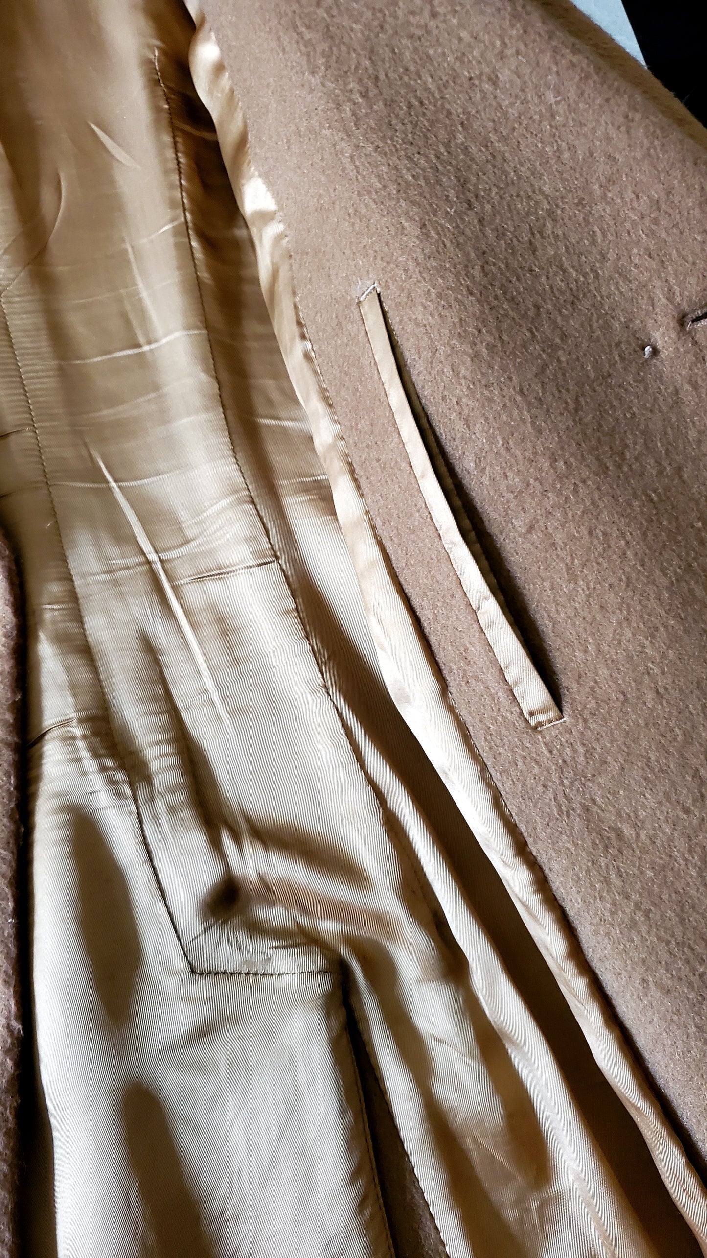 Authentic Alexander McQueen 2014 Runway Wool Camel Coat