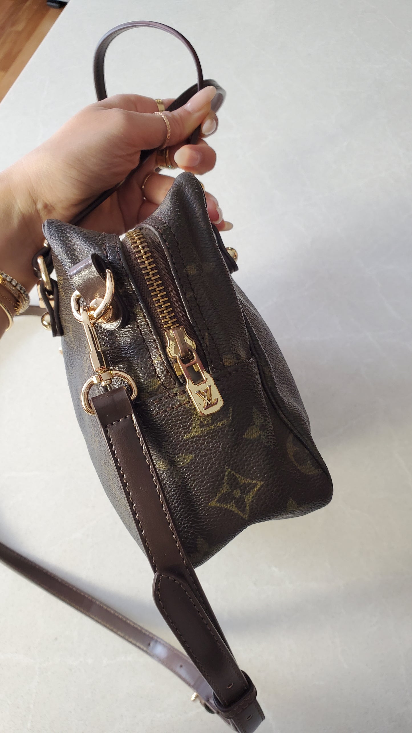 Authentic Vintage Louis Vuitton Upcycle New Gen Charm Shoulder/ Crossbody Bag
