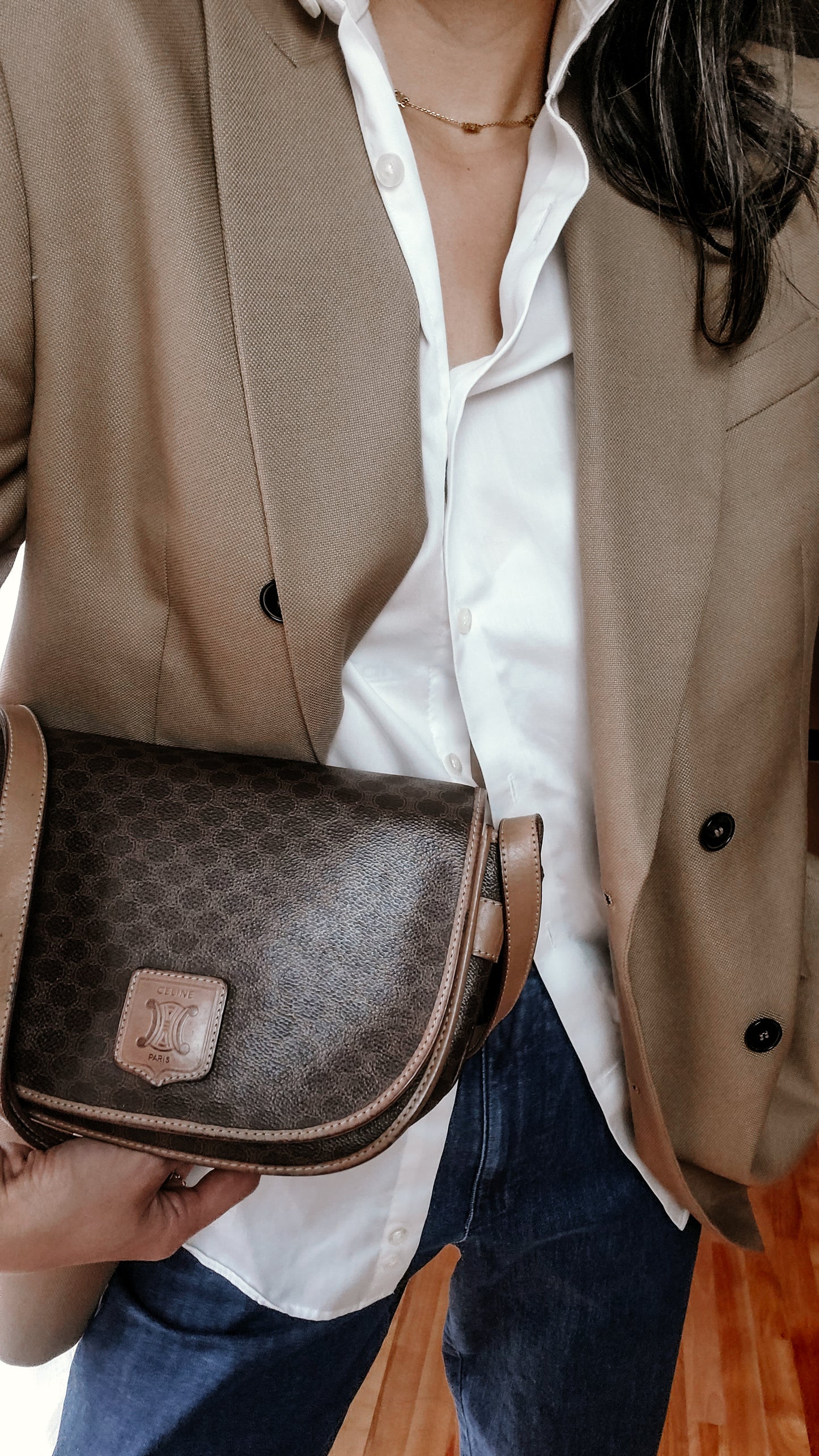 Authentic Vintage Celine Brown Purse
