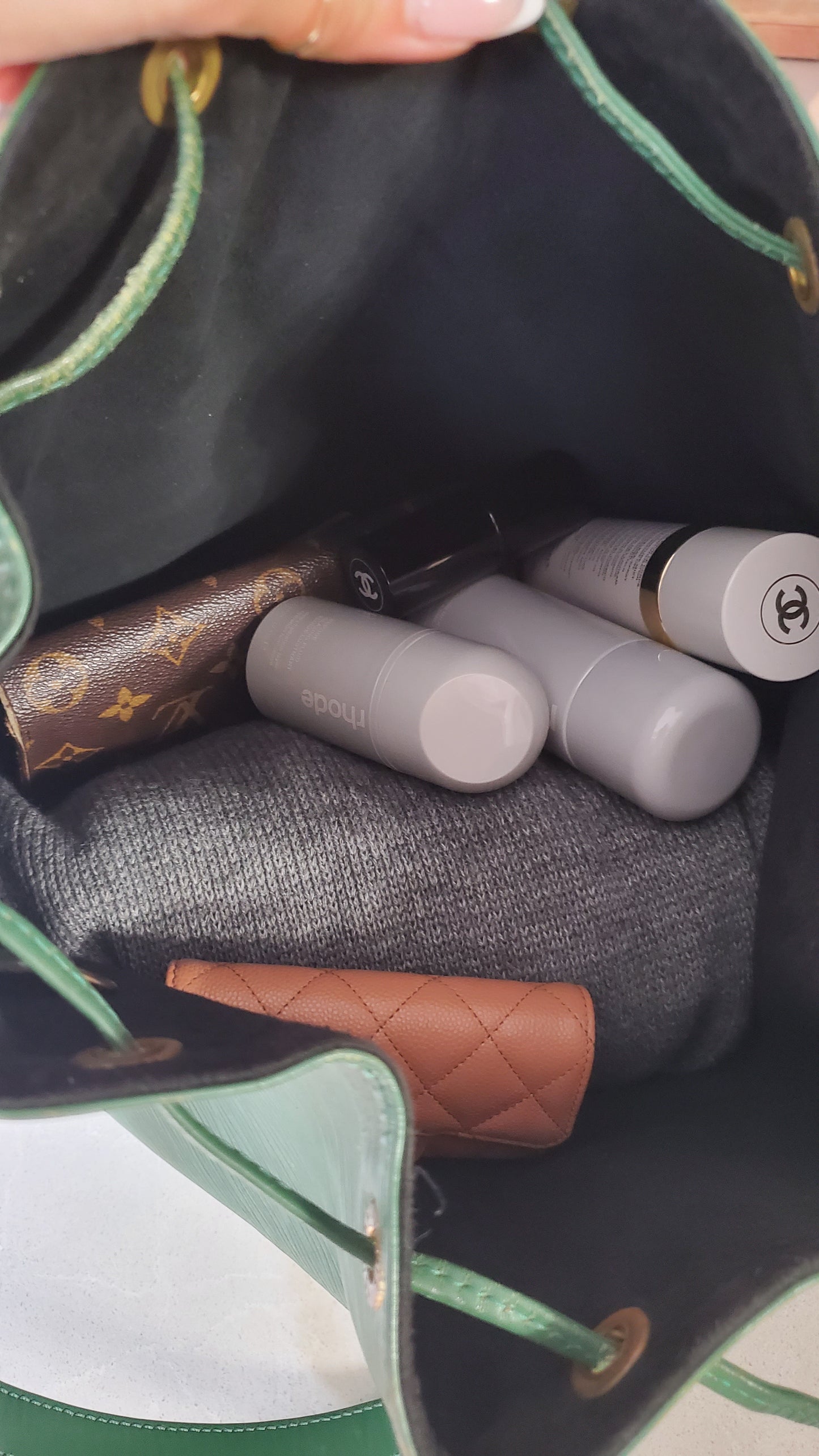 Authentic Vintage Louis Vuitton Green Epi Bucket Bag