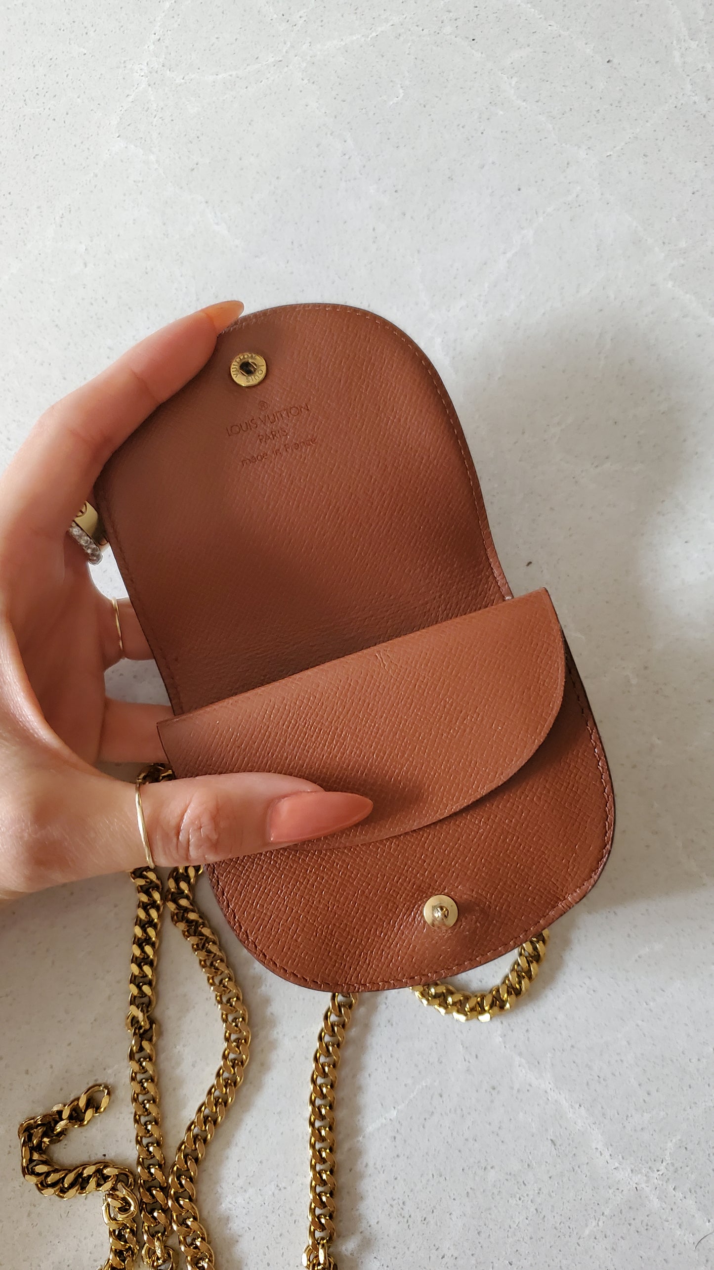 Authentic Vintage Louis Vuitton Upcycle Mini Pouch on Chain