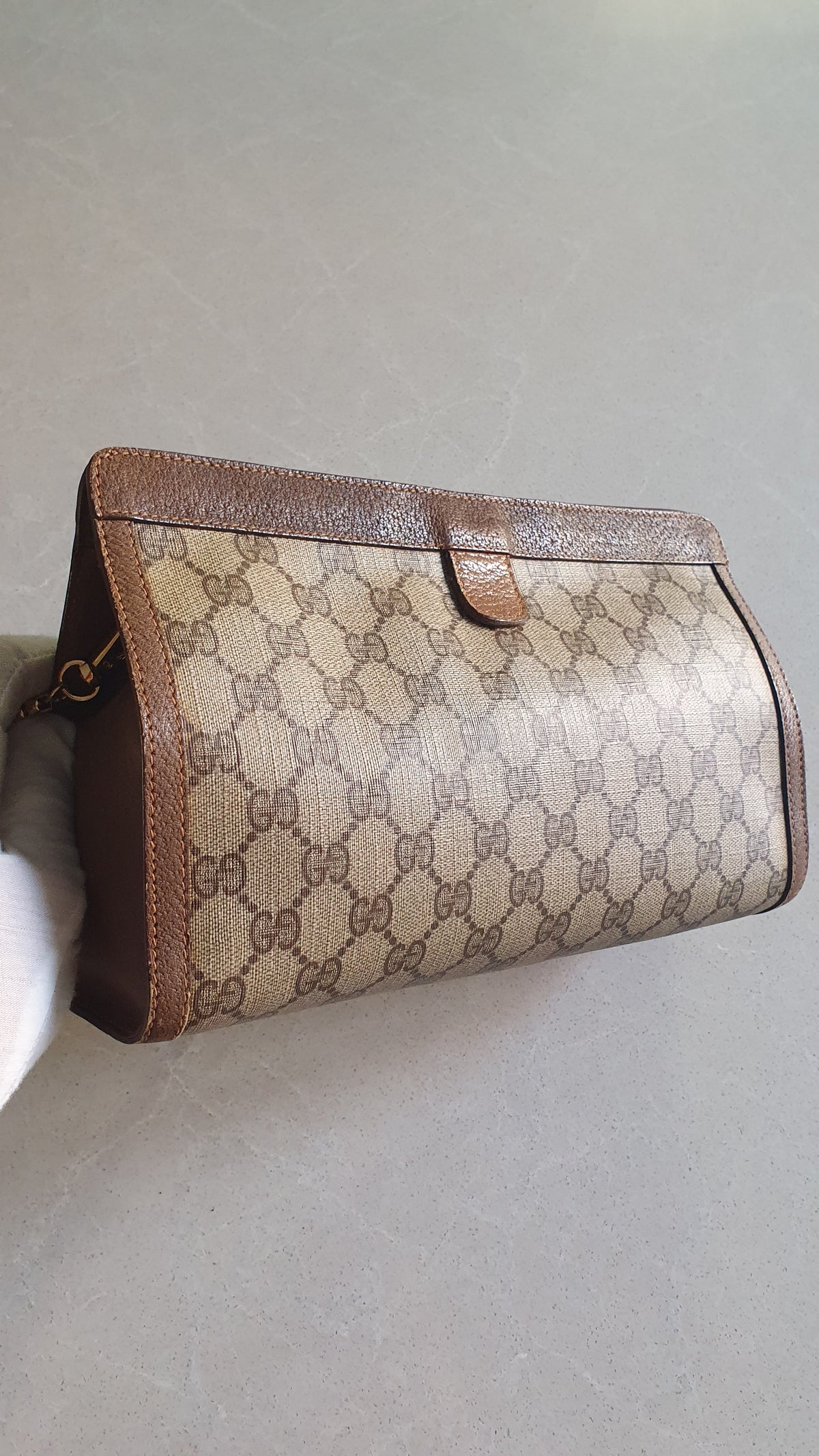 Authentic Vintage Gucci Upcycle Purse with Chains (with velcro closing)