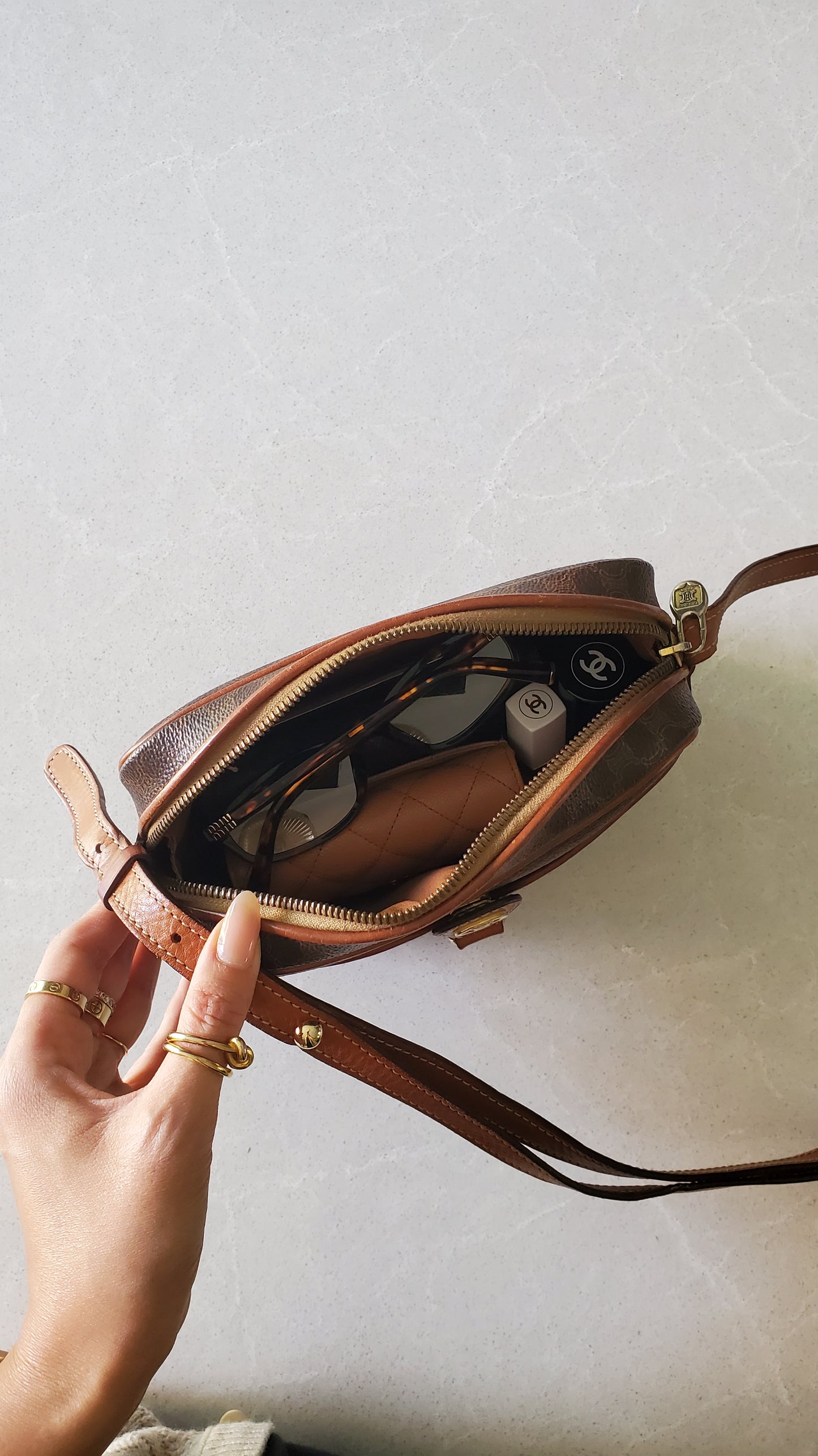 Authentic Vintage Celine Brown Purse (S)