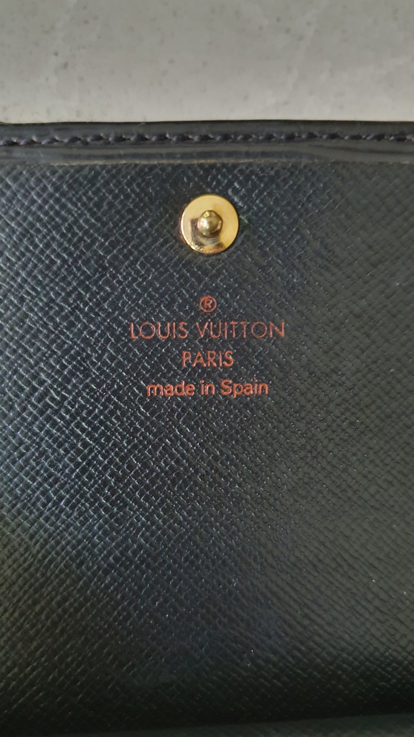 Authentic Louis Vuitton Upcycle Long Black Epi Wallet on Strap & Chain
