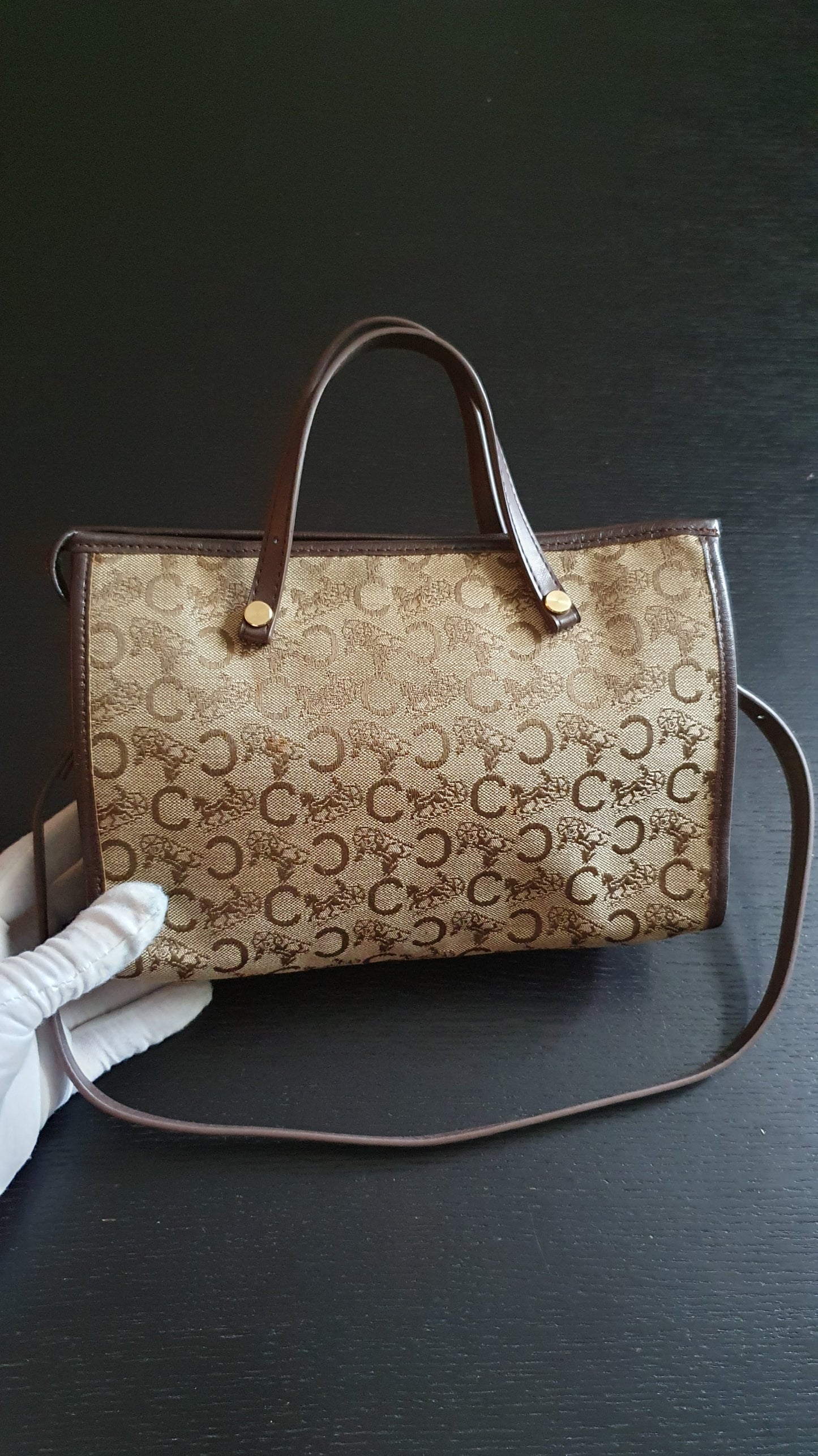 Authentic Vintage Celine Upcycle Purse with Straps