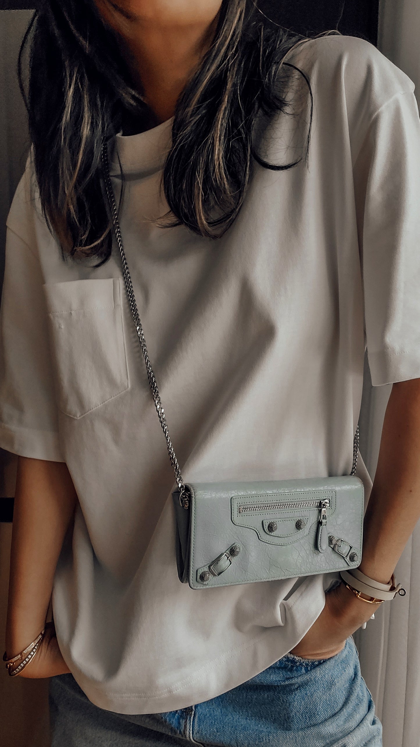 Authentic Balenciaga Upcycle Wallet on Chain