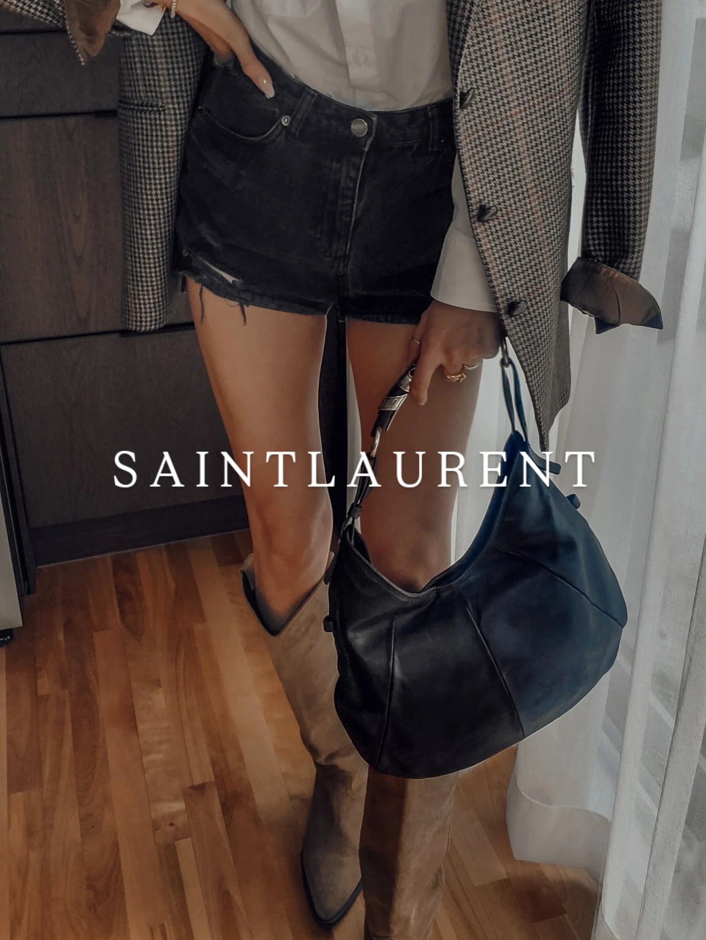 Authentic Vintage Saint Laurent Mombasa Black Iconic 00s It-Bag