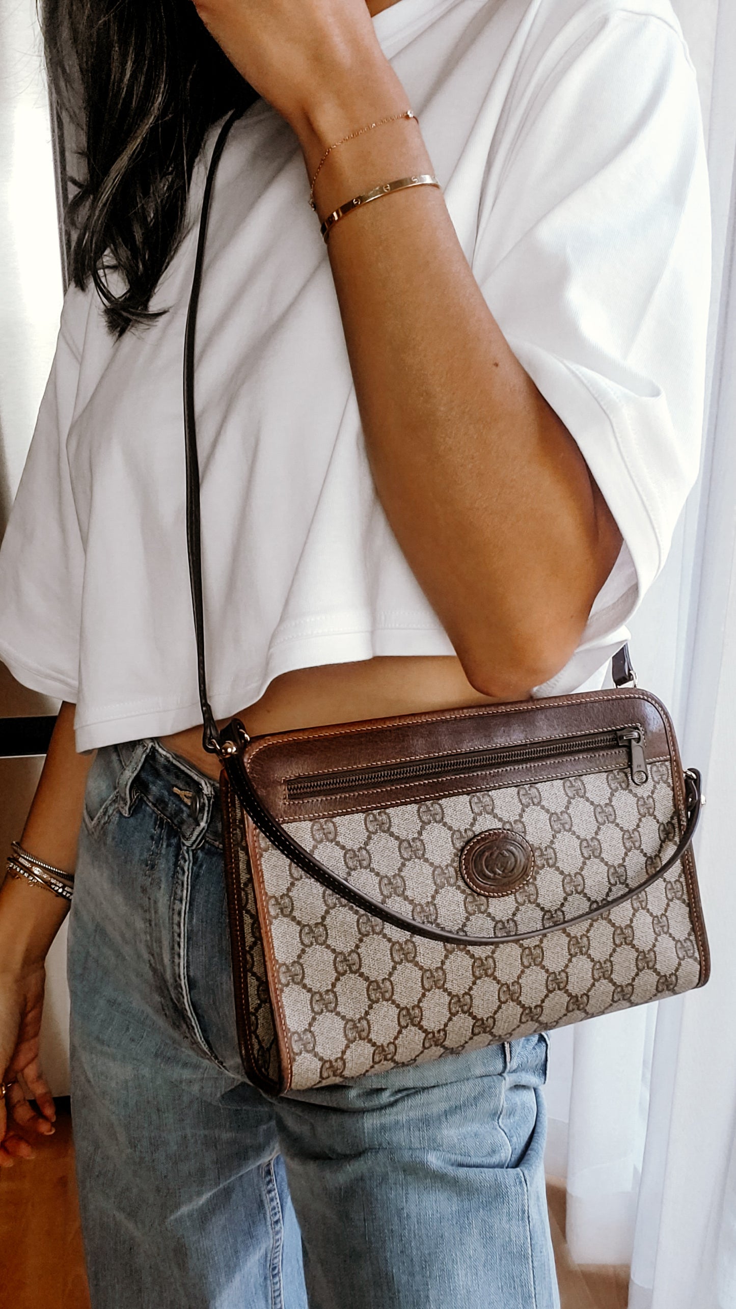 Authentic Vintage Gucci Upcycle Versatile Purse with Straps