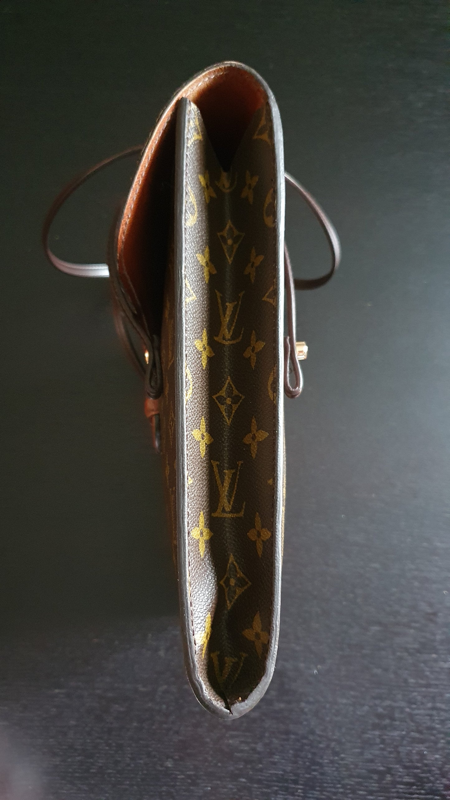 *Rare* Authentic Vintage Louis Vuitton Upcycle Brown Versatile Purse with Handle Straps