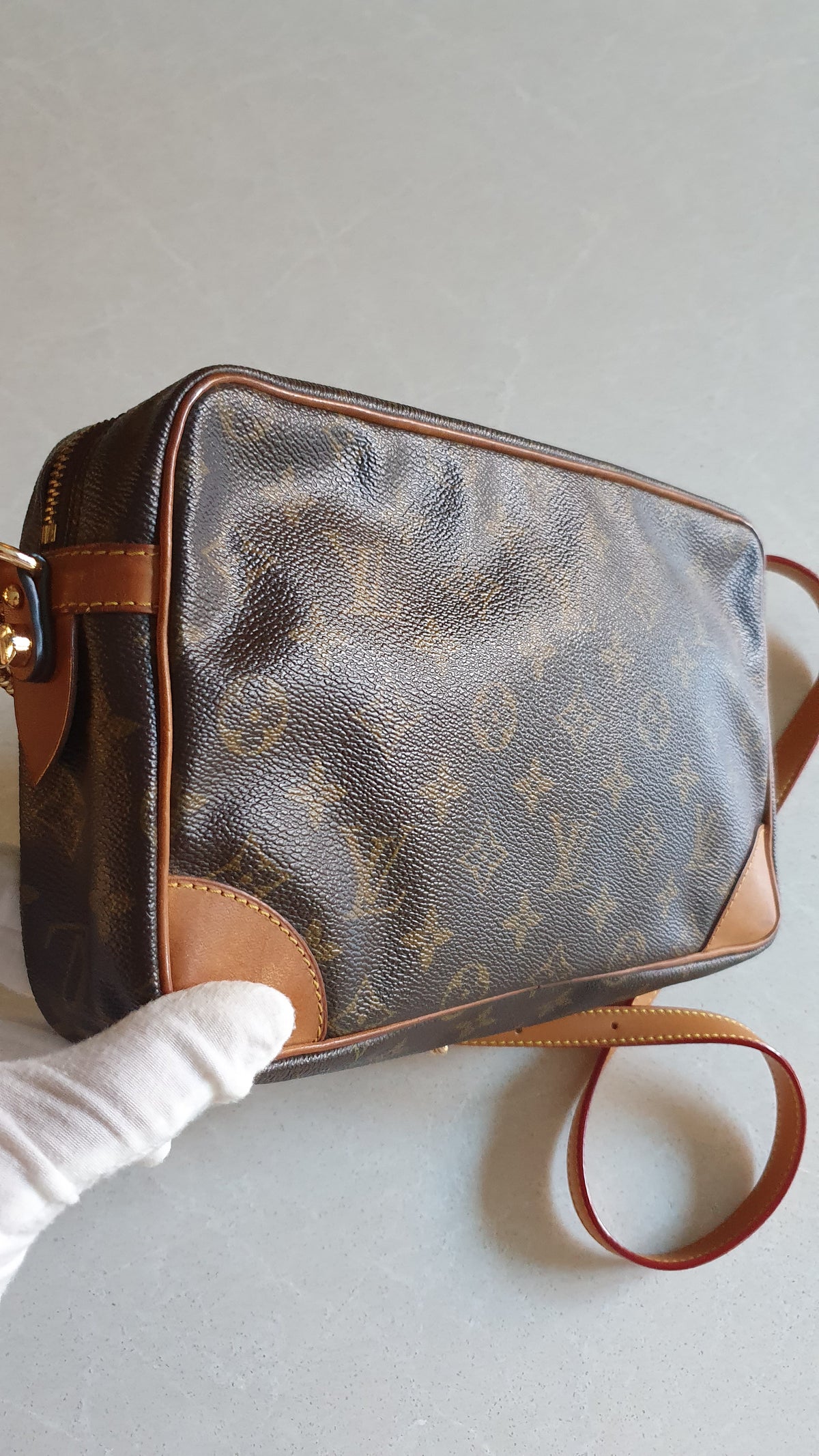 Authentic Vintage Louis Vuitton (2) Upcycle Purse with Strap & Chain