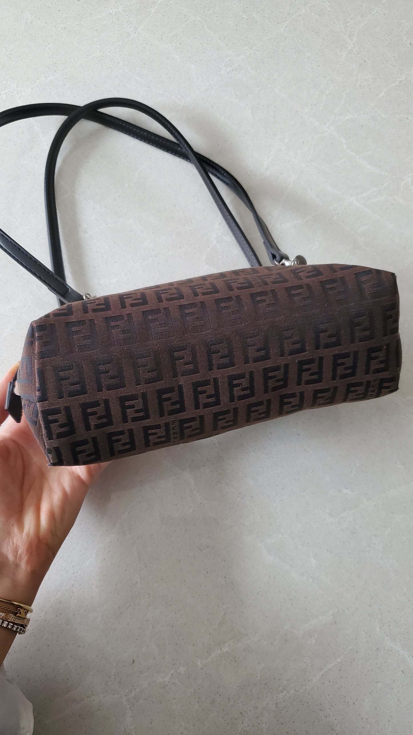 Authentic Vintage Fendi Upcycle Shoulder Purse on Chain & Strap