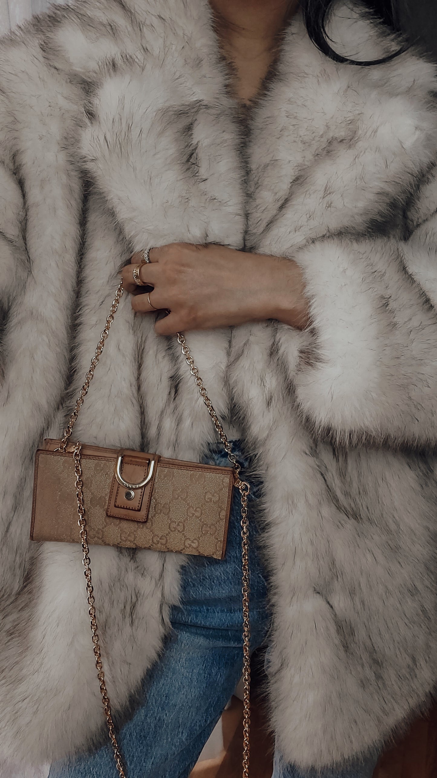 Authentic Gucci Upcycle Wallet on Chains