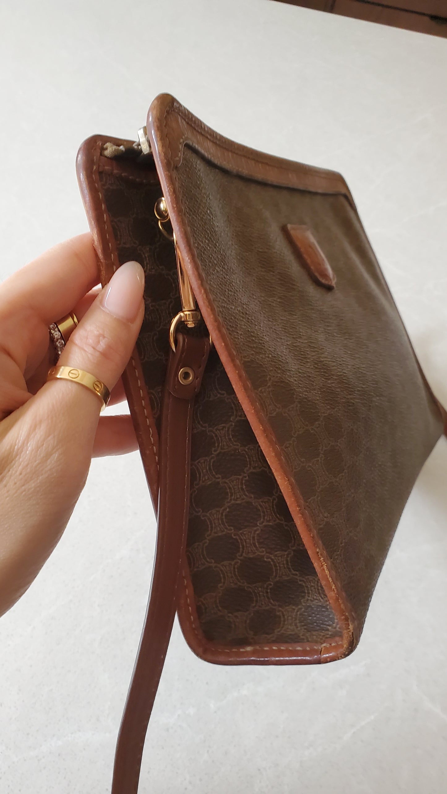Authentic Vintage Celine Upcycle Purse on Strap