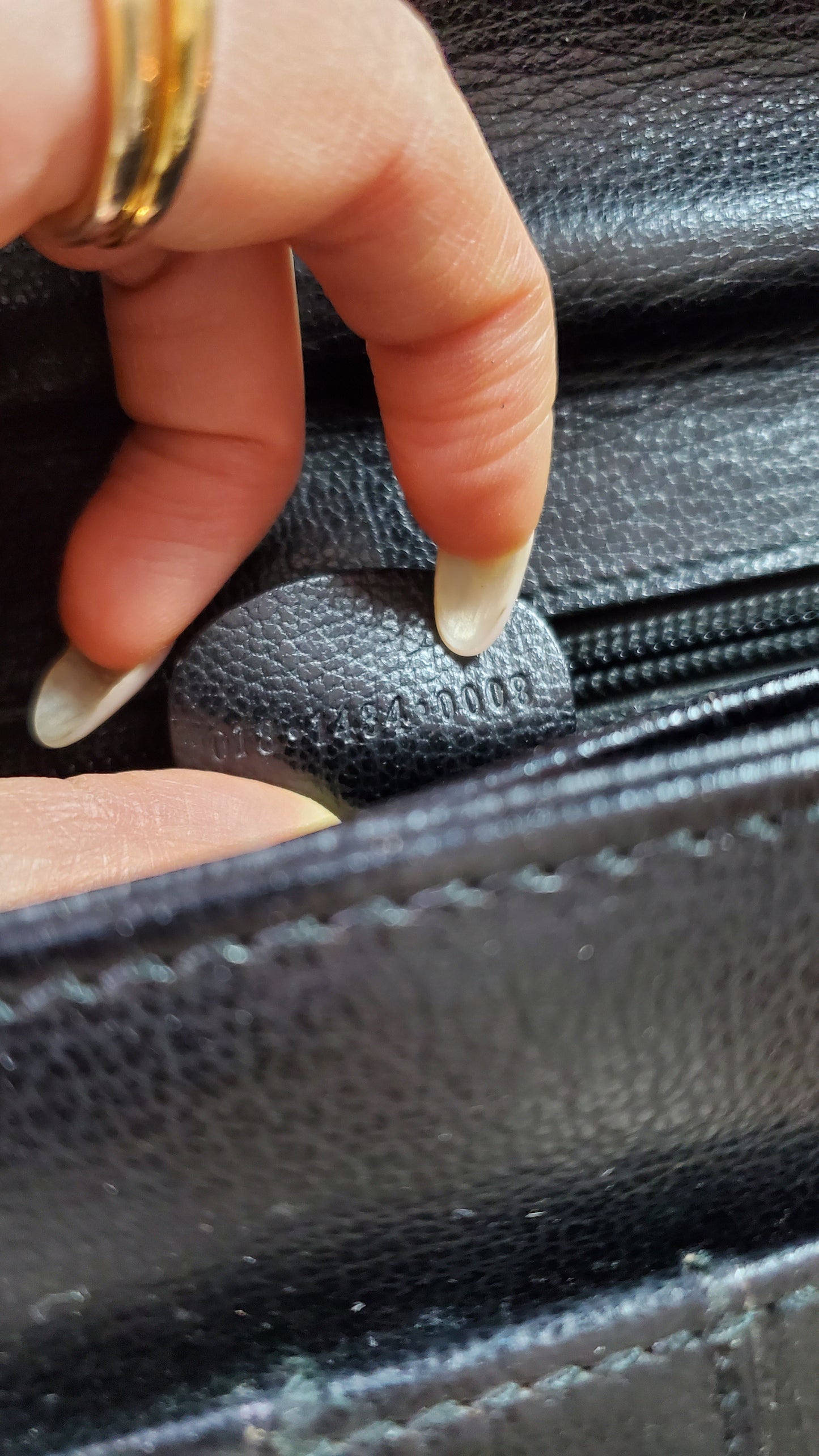 Authentic Gucci Upcycle Black Leather Purse with Strap